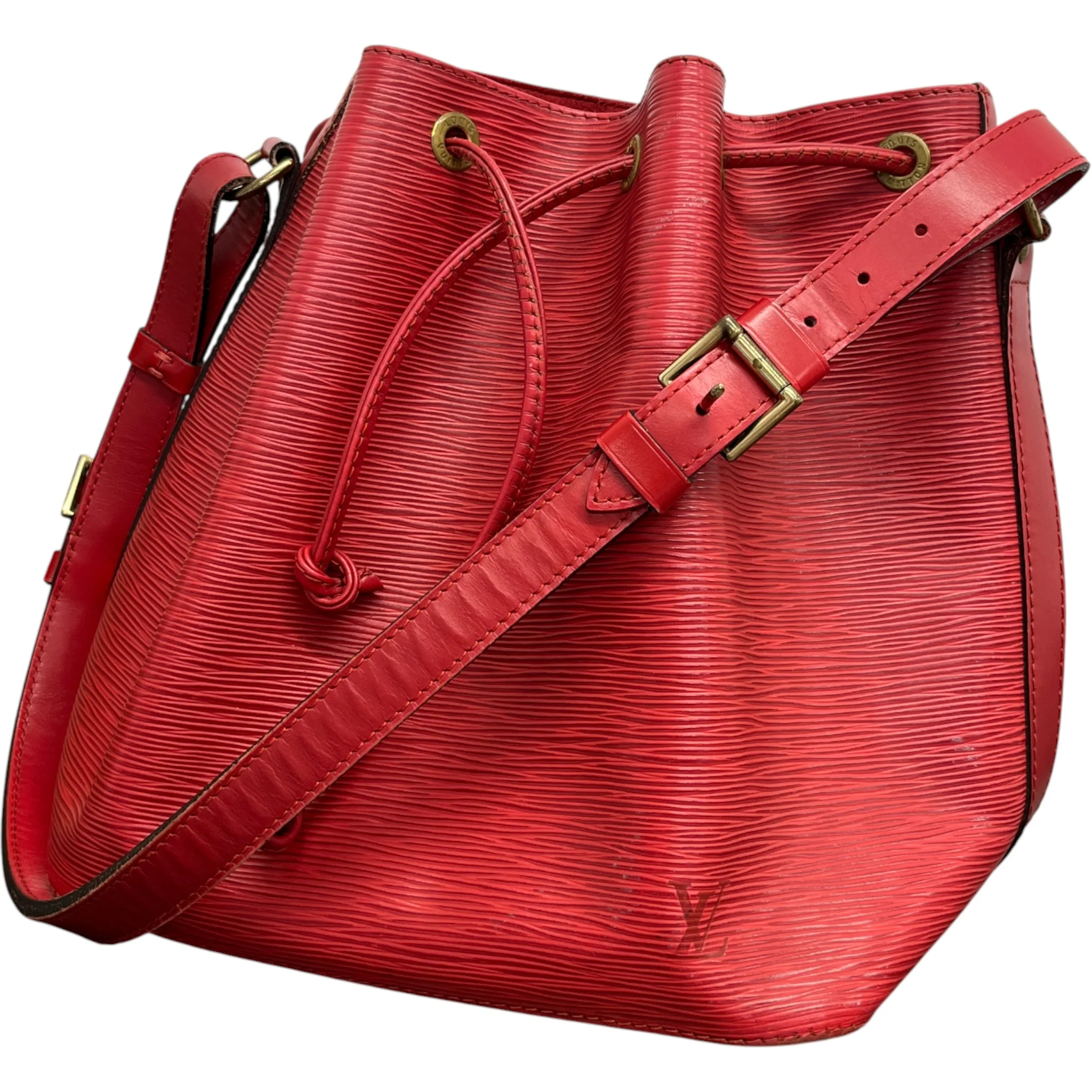 Women's Noe Epi Leather Bag Red - Image 5