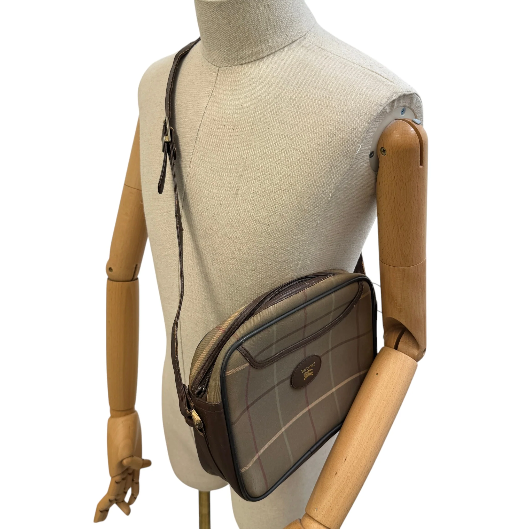Women's Nova Check Crossbody Handbag Beige - Image 2