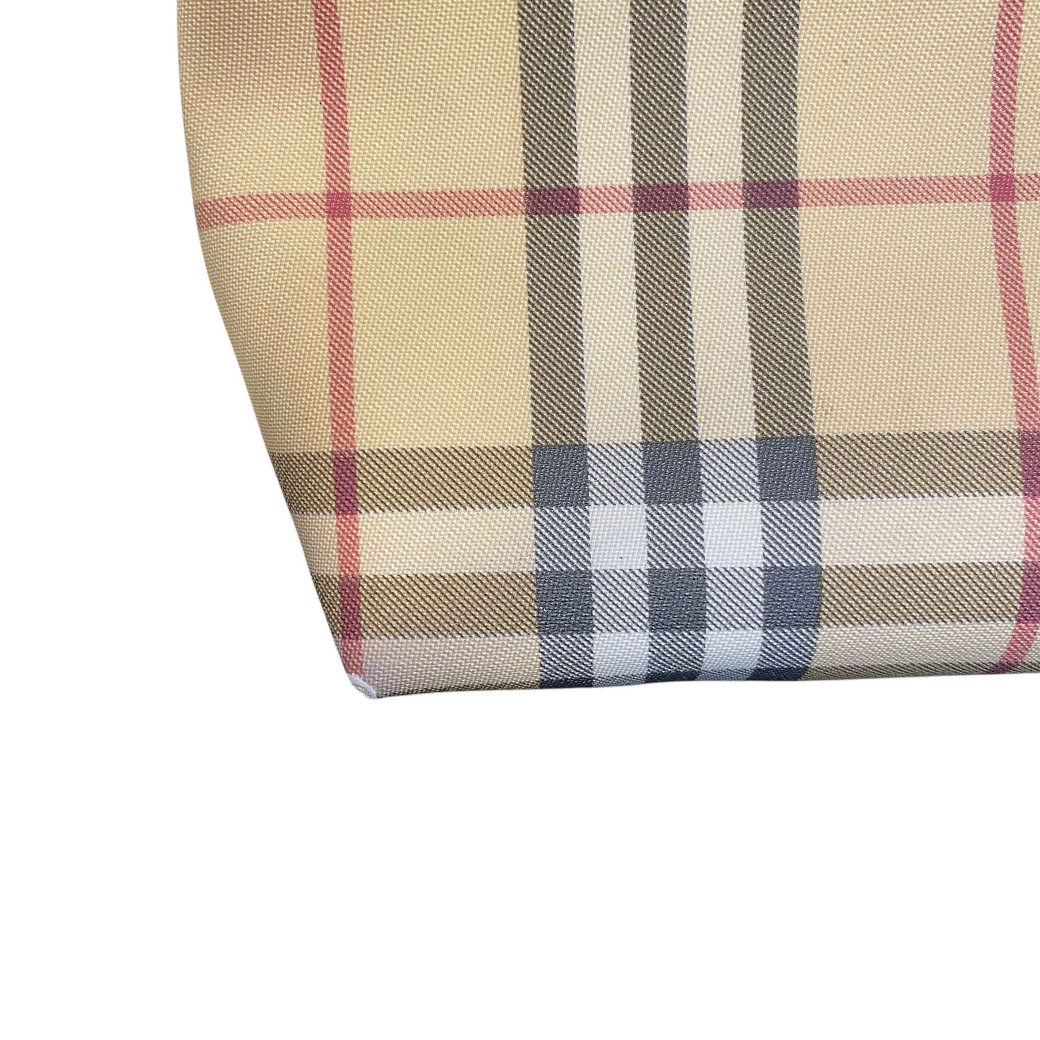 Women's Nova Check Mini Tote Bag Beige - Image 11