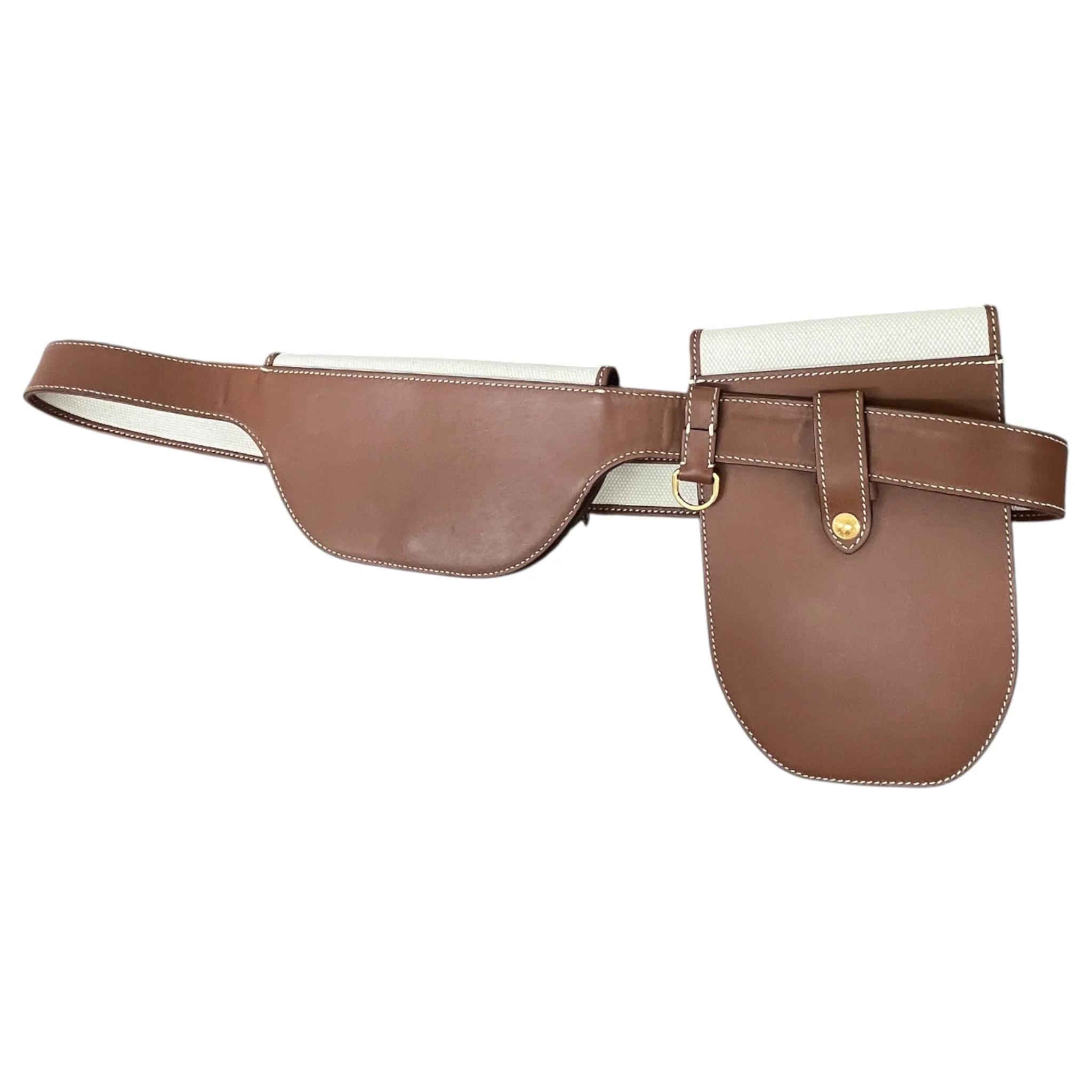 Women's Olympia Canvas Belt Bag Brown - Image 10