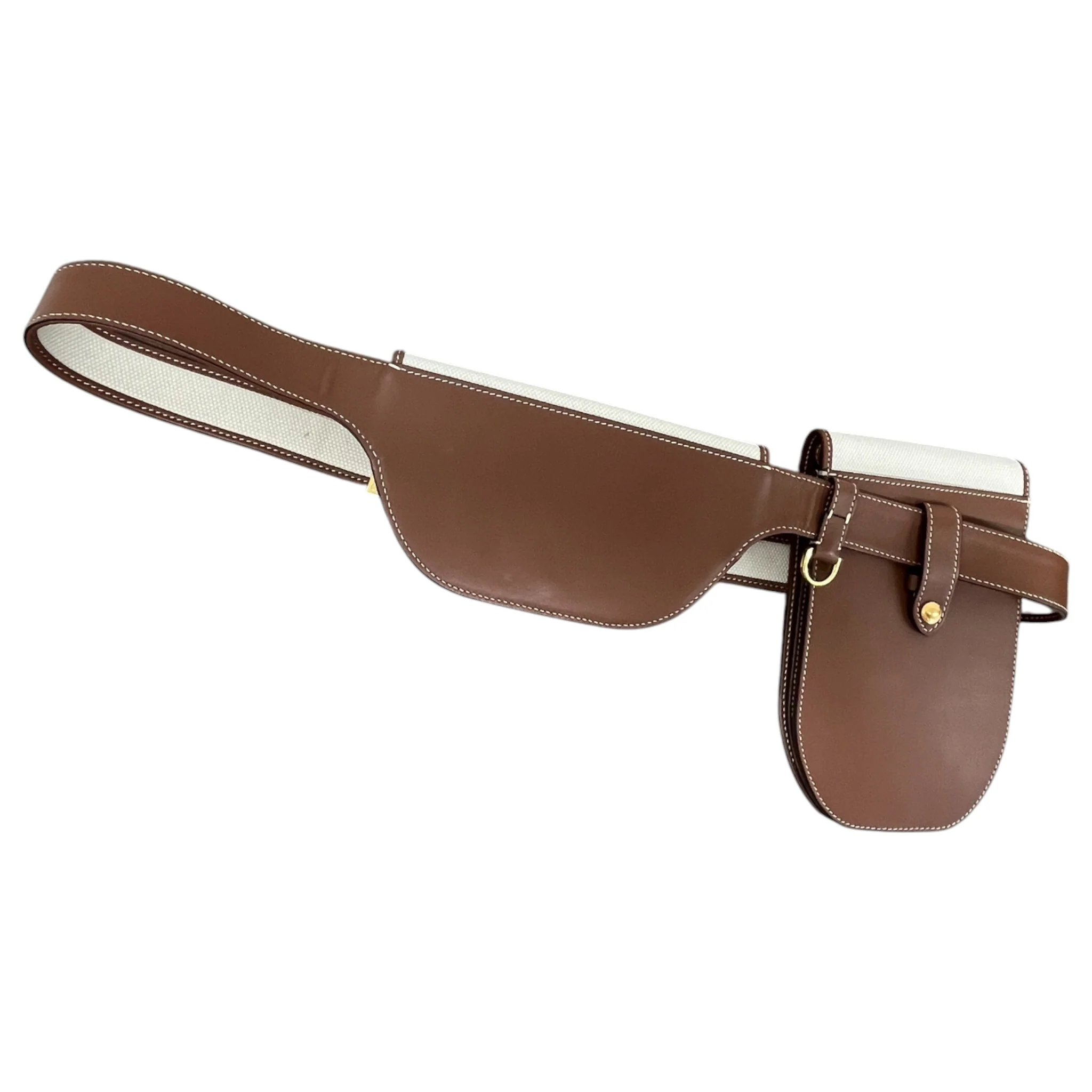 Women's Olympia Canvas Belt Bag Brown - Image 11