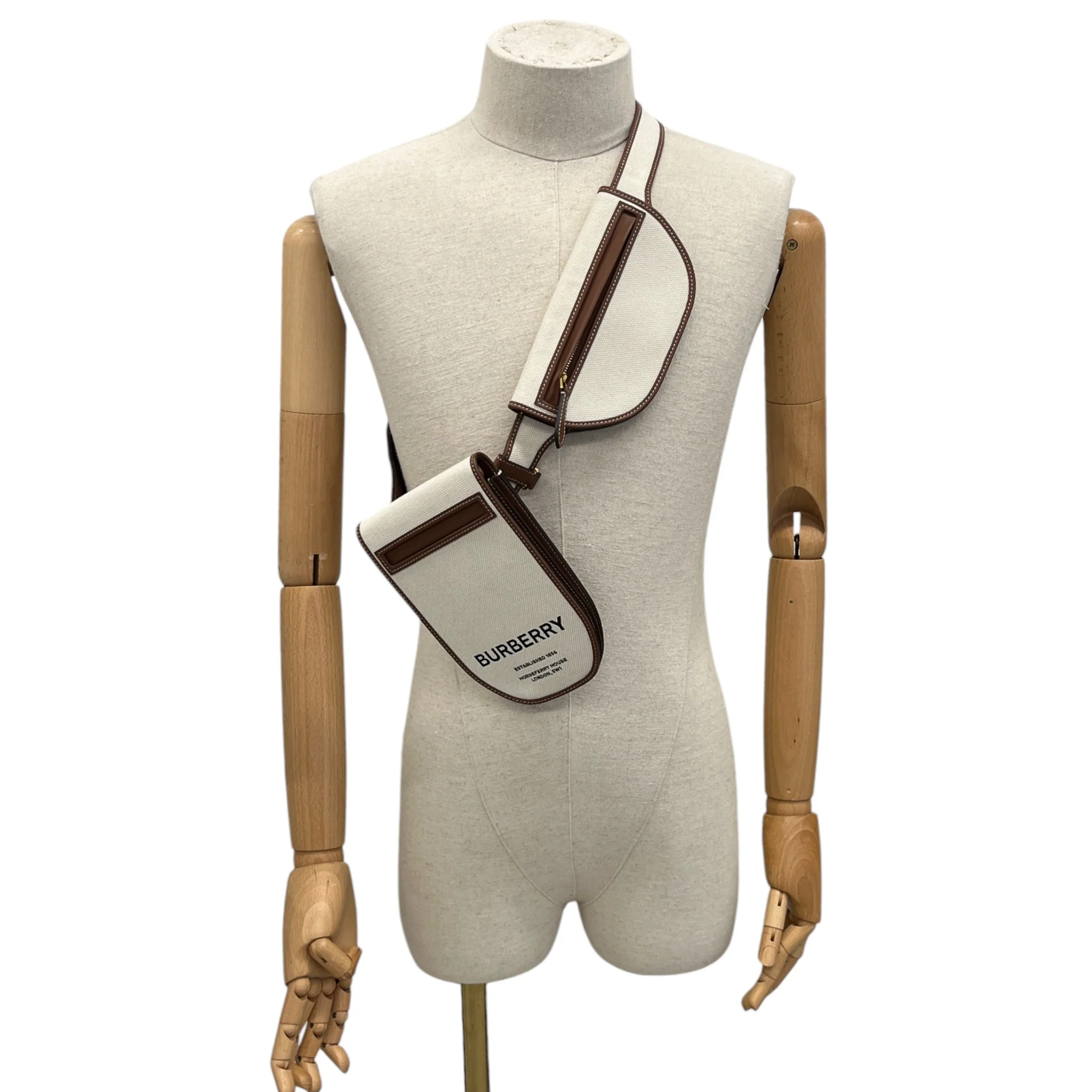 Women's Olympia Canvas Belt Bag Brown - Image 2