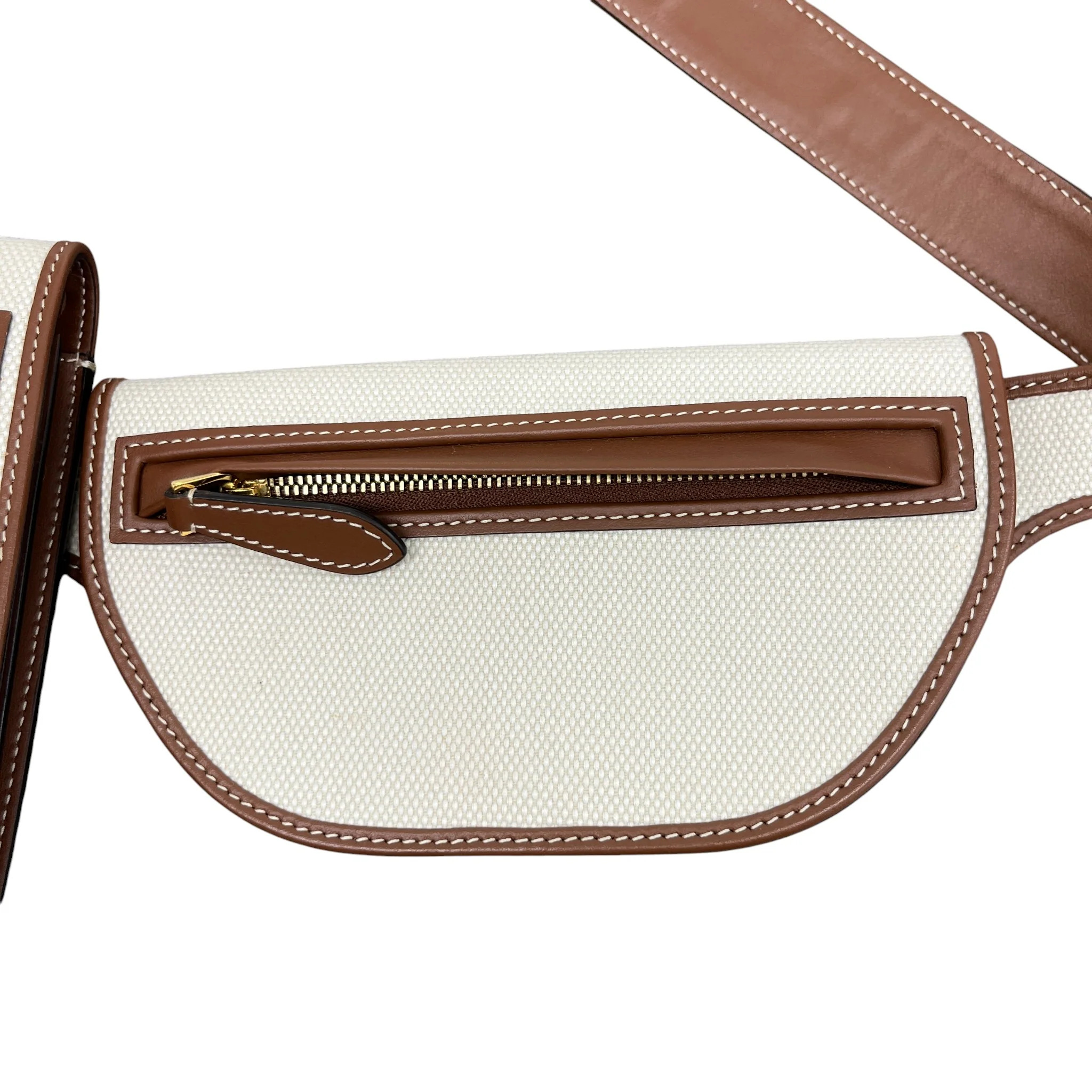 Women's Olympia Canvas Belt Bag Brown - Image 7