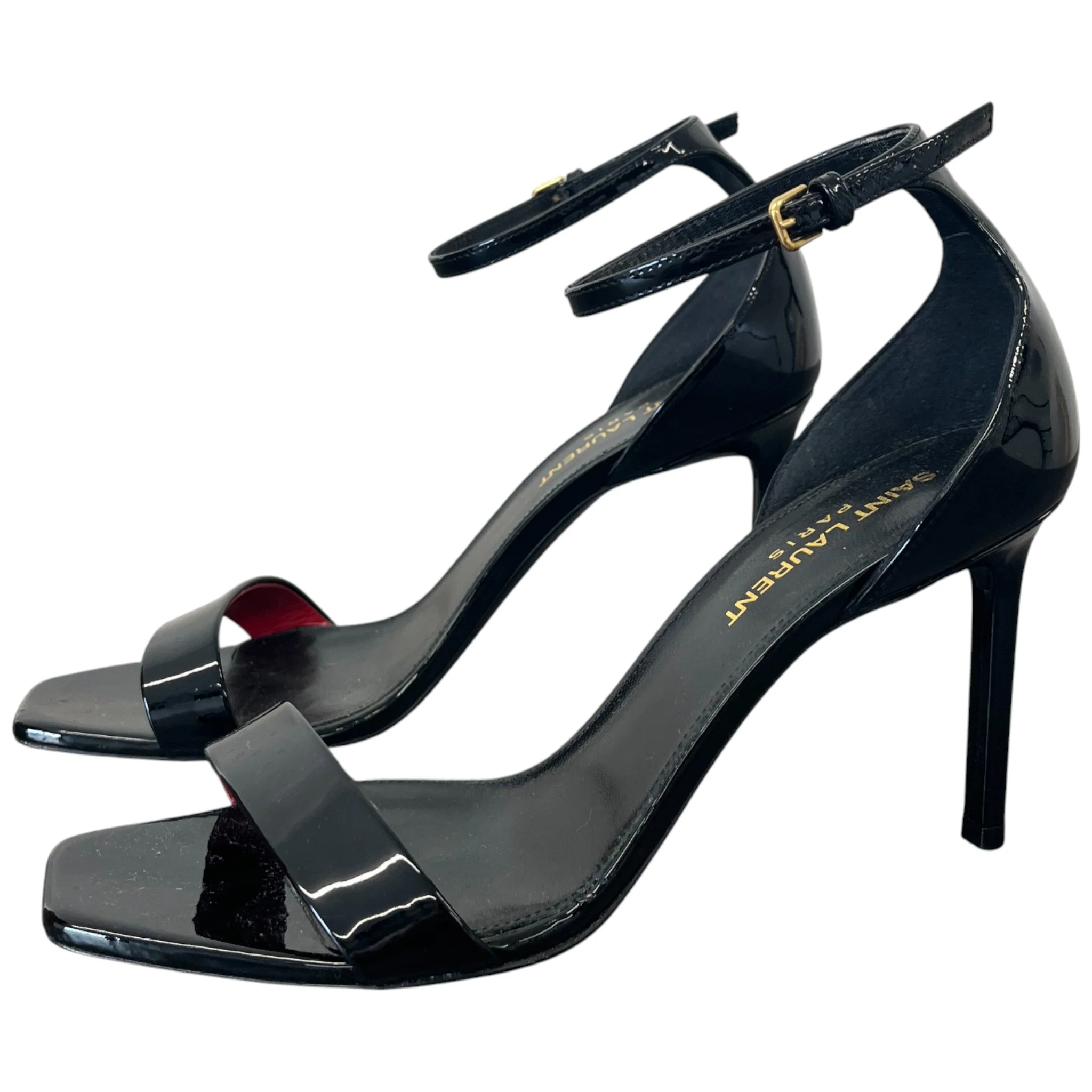 Women's Open Toe Heels Black Size EU 37 / UK 4 - Image 8