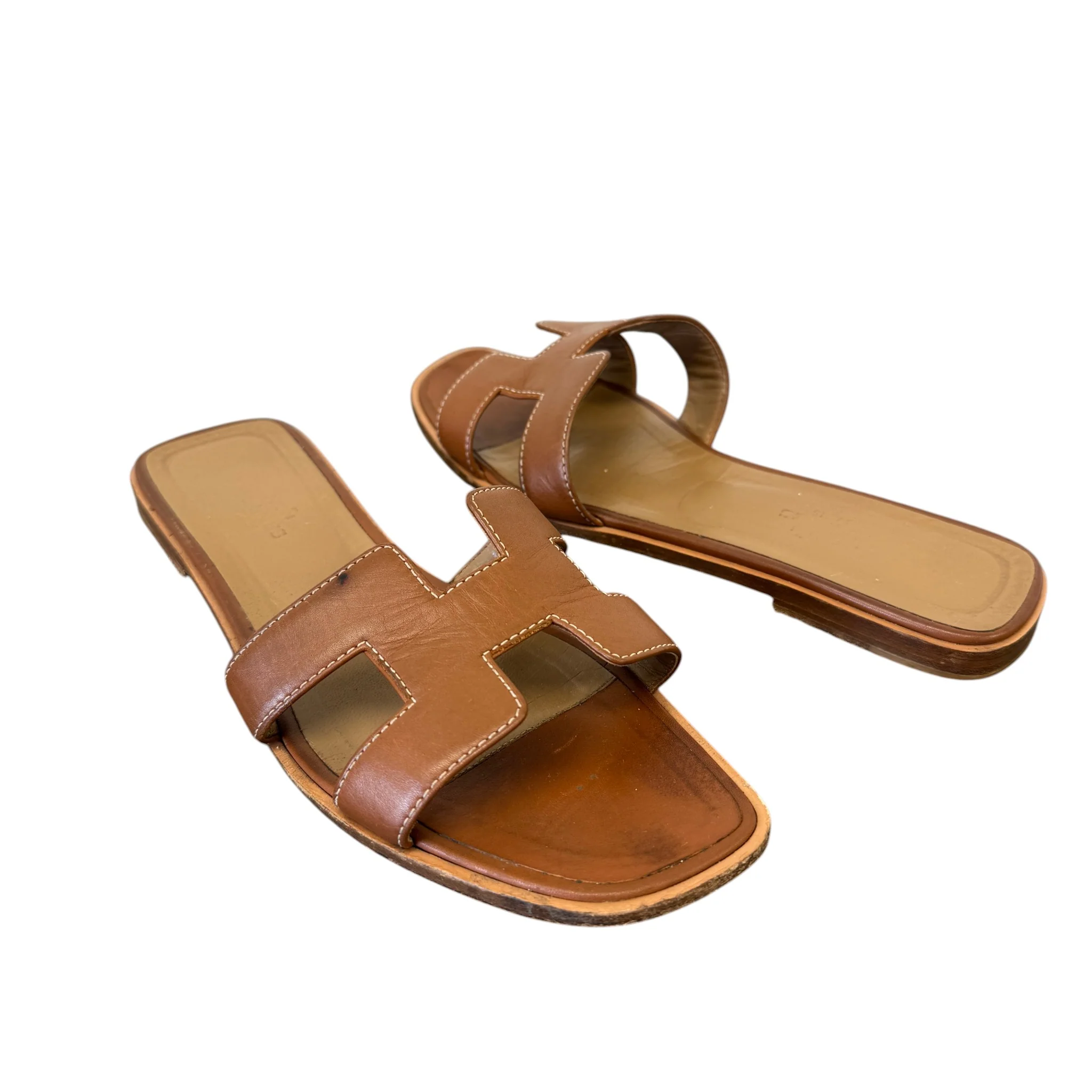 Women's Oran Sandals Brown Size EU 38.5 / UK 5.5 - Image 3
