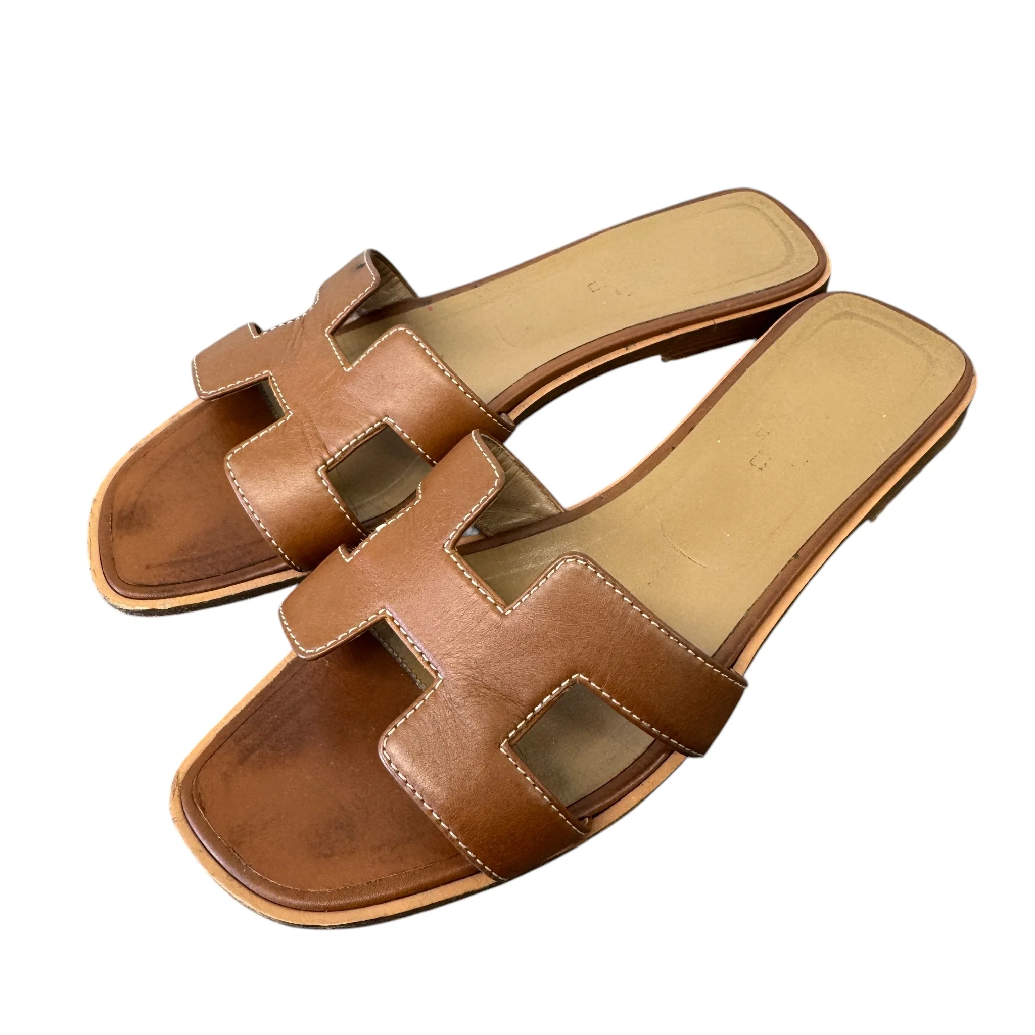 Women's Oran Sandals Brown Size EU 38.5 / UK 5.5 - Image 7