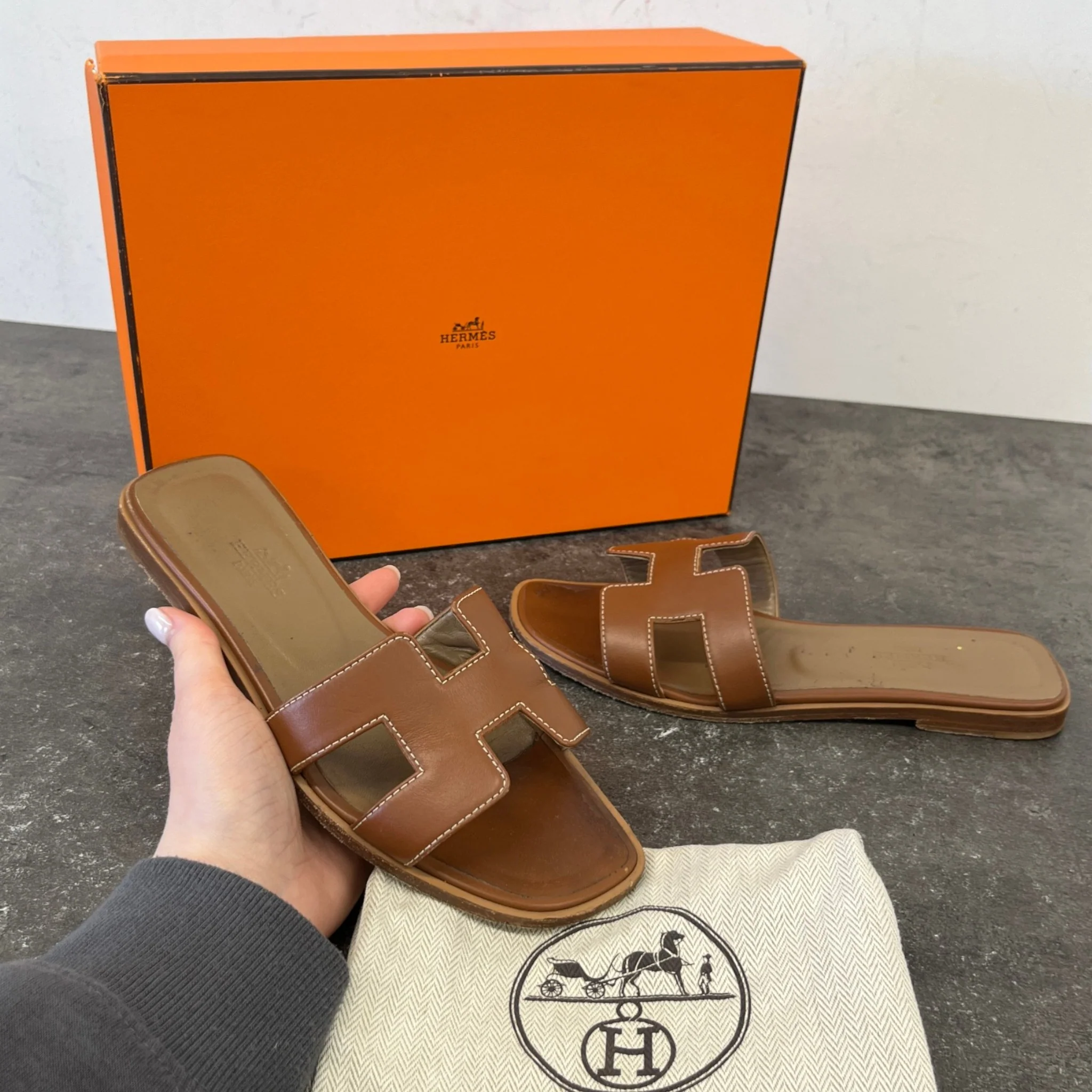 Women's Oran Slides Brown Size EU 36 / UK 3 - Image 12