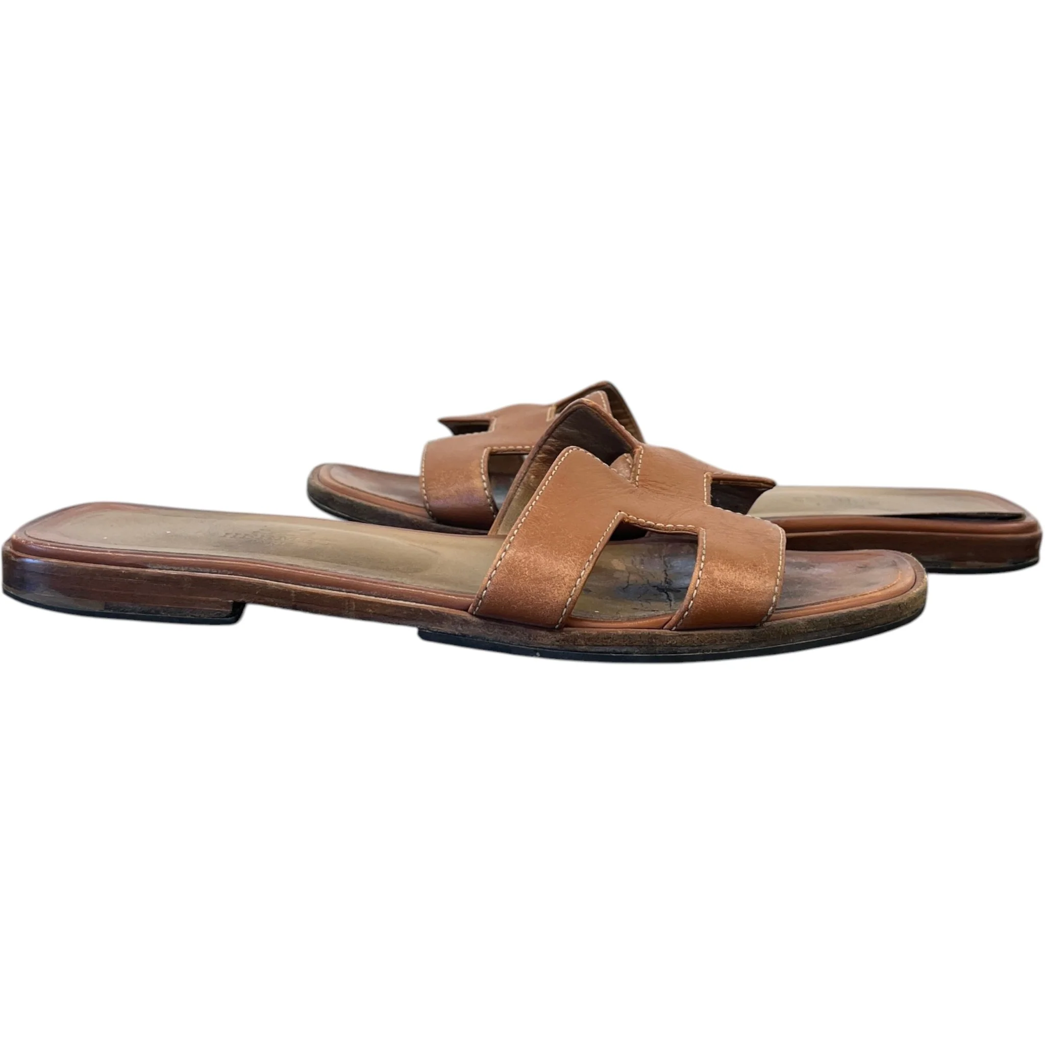 Women's Oran Slides Brown Size EU 37.5 / UK 4.5 - Image 3