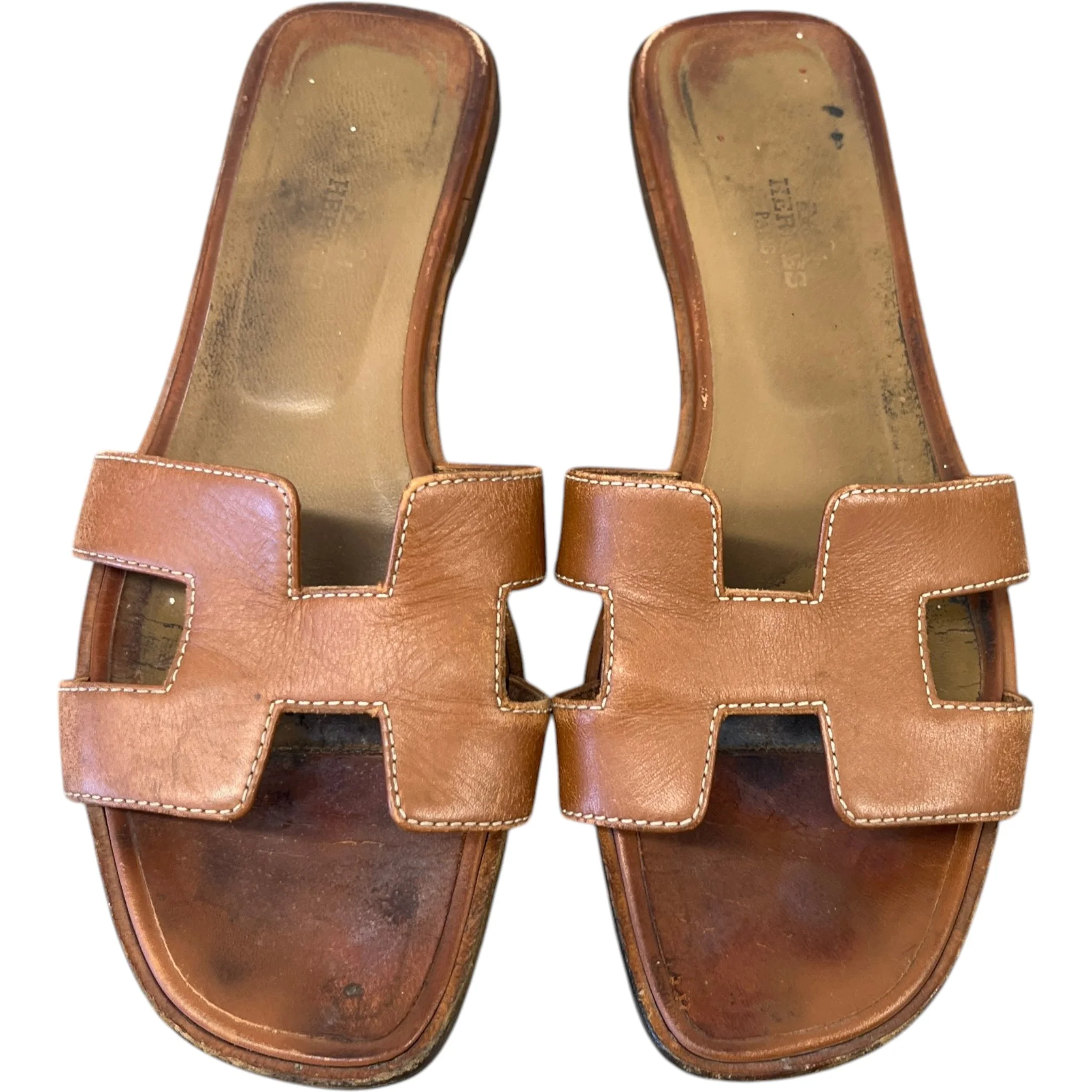 Women's Oran Slides Brown Size EU 37.5 / UK 4.5 - Image 6