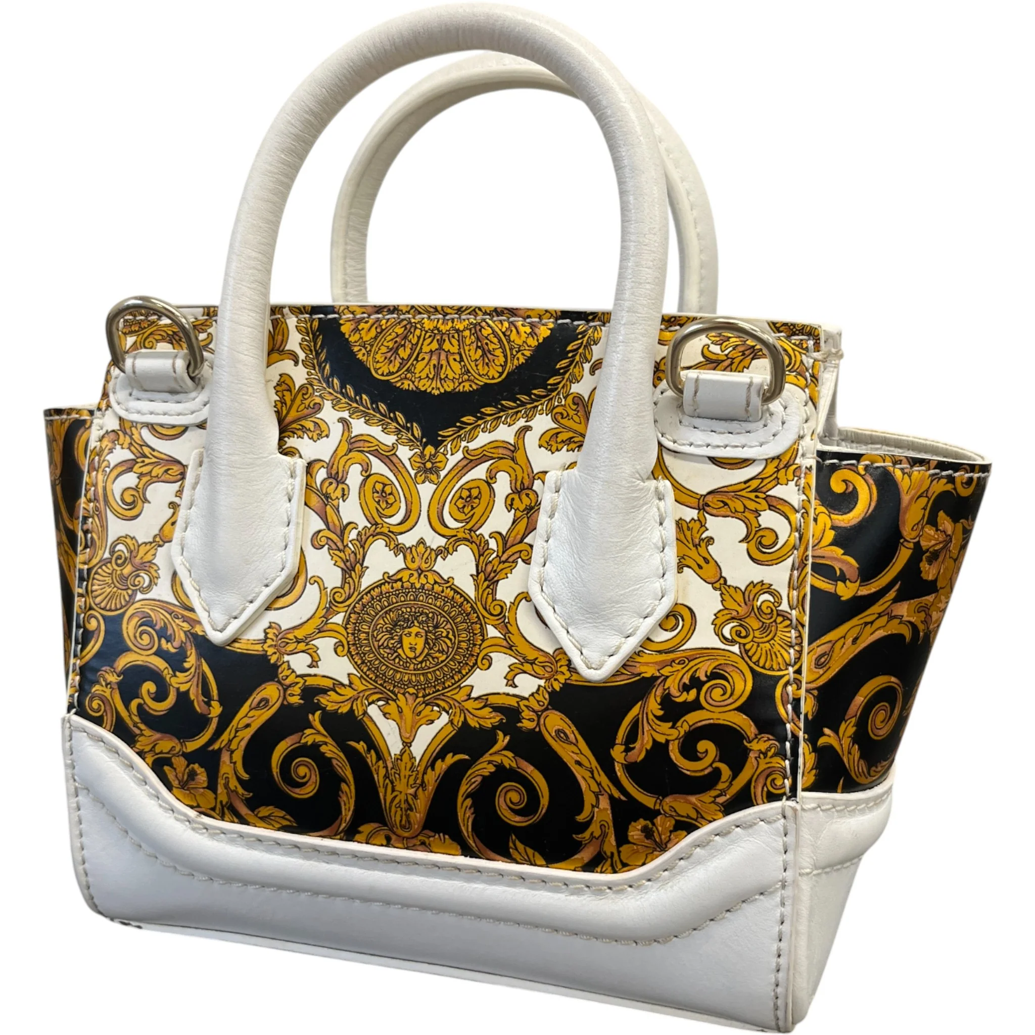 Women's Palazzo Empire Medusa Small Bag White - Image 8