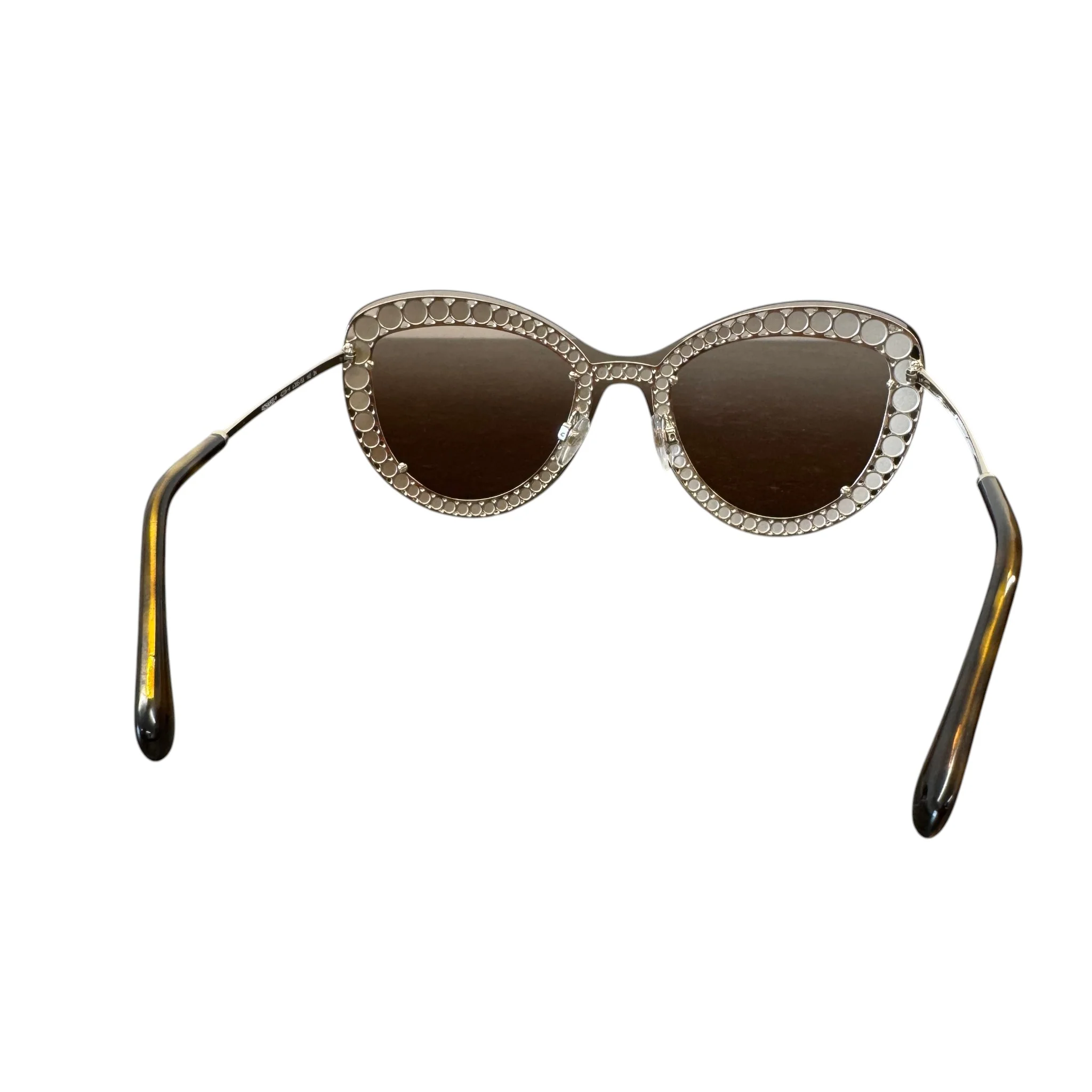 Women's Pear Frame Sunglasses Brown - Image 5