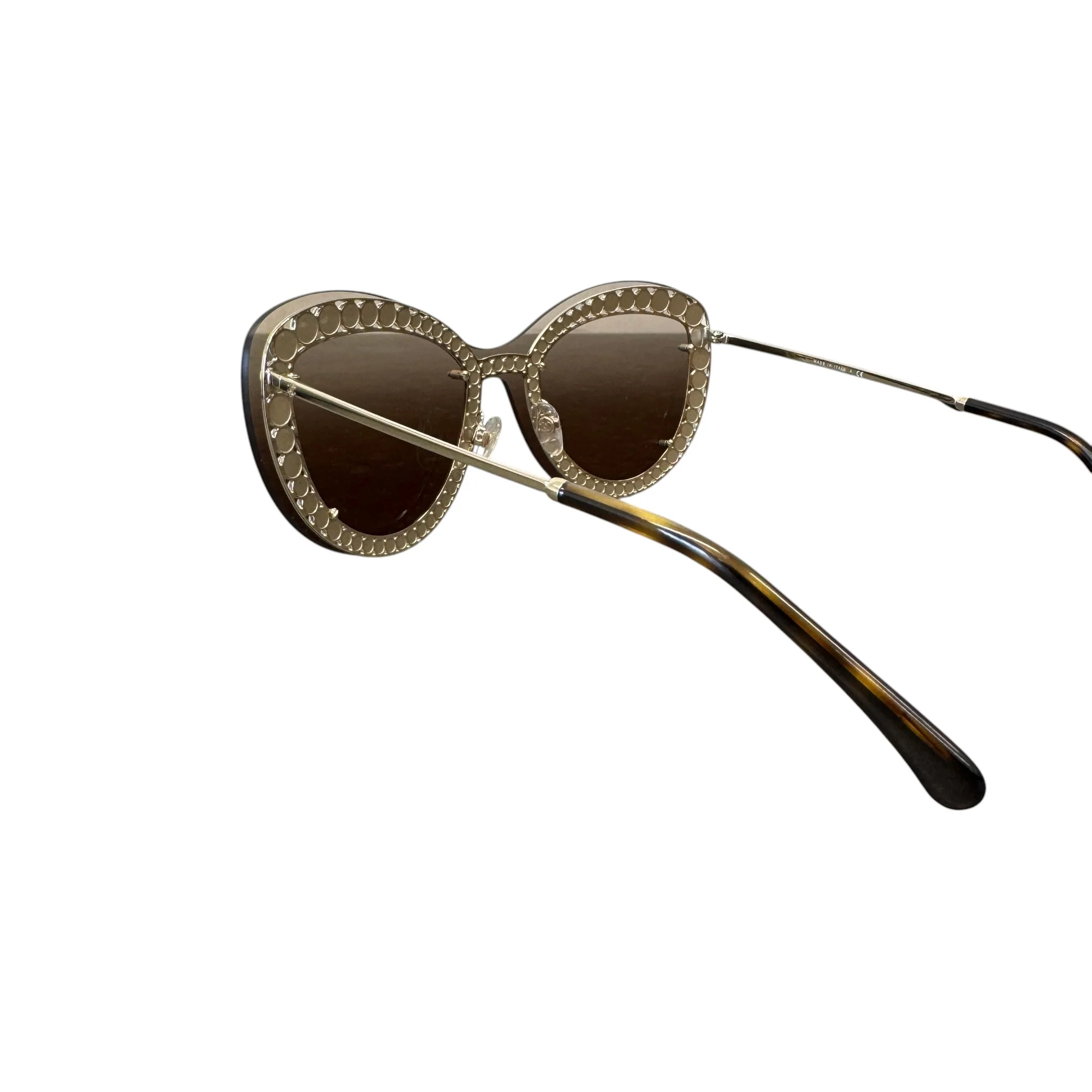 Women's Pear Frame Sunglasses Brown - Image 6