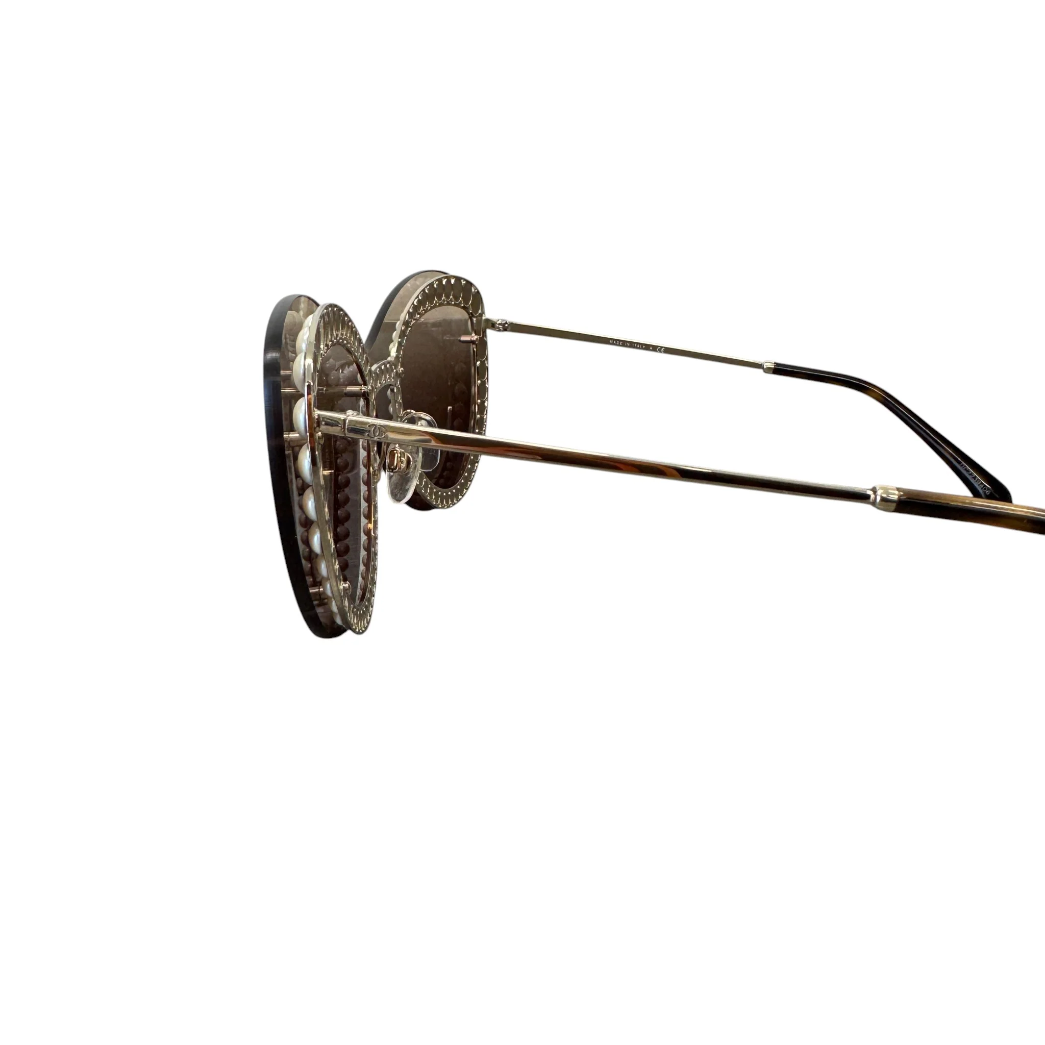 Women's Pear Frame Sunglasses Brown - Image 7