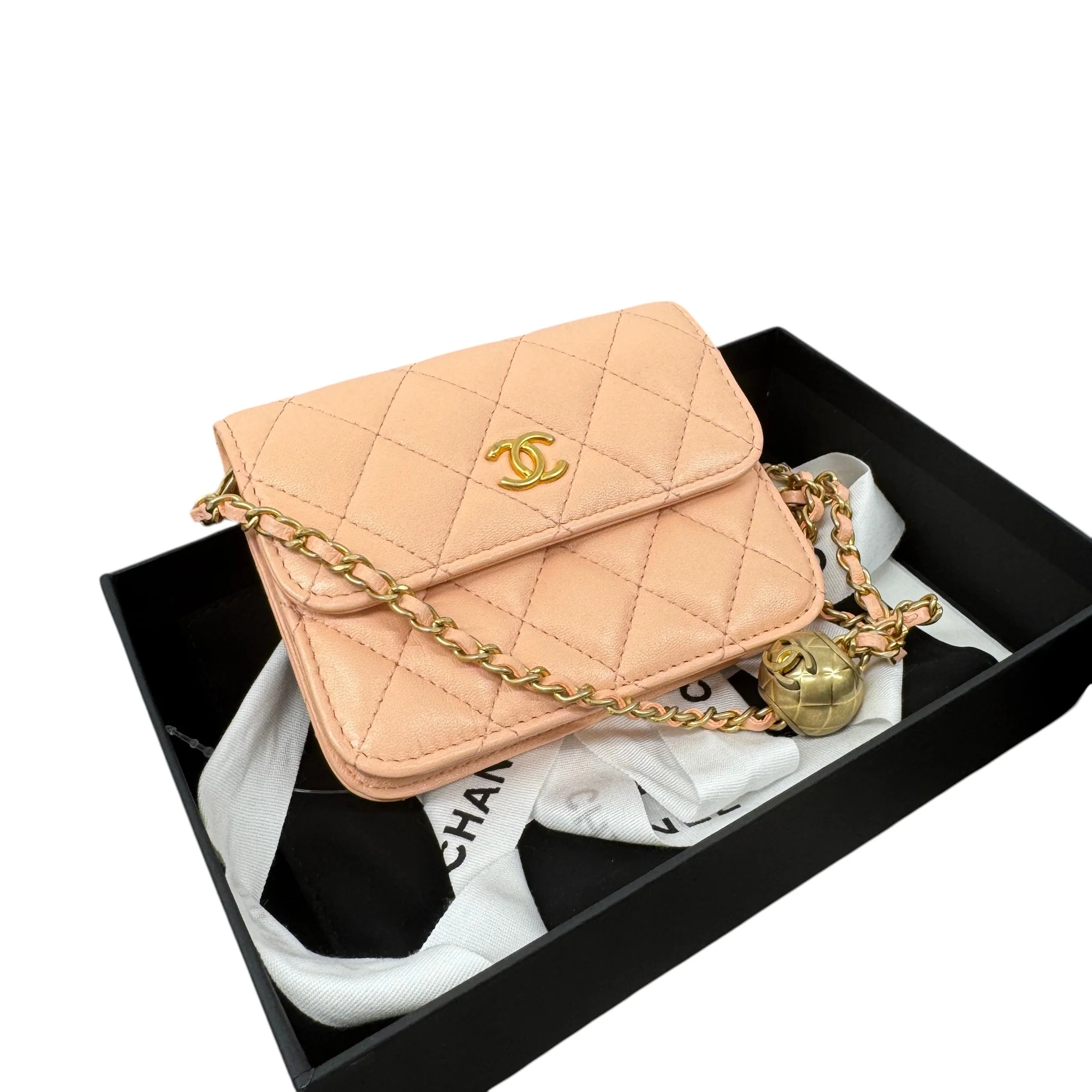 Women's Pearl Crush Wallet On Chain Handbag Pink - Image 10