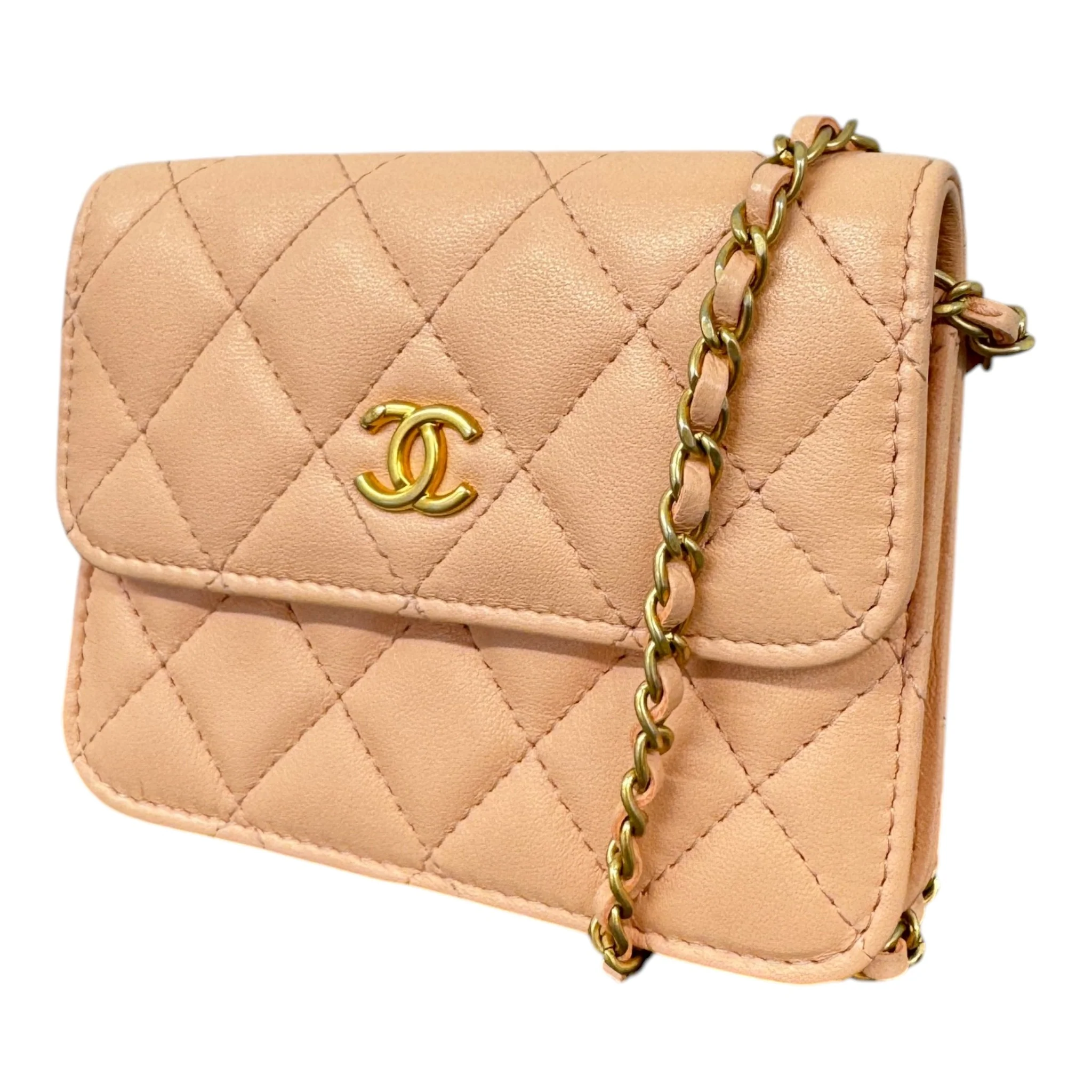 Women's Pearl Crush Wallet On Chain Handbag Pink - Image 5