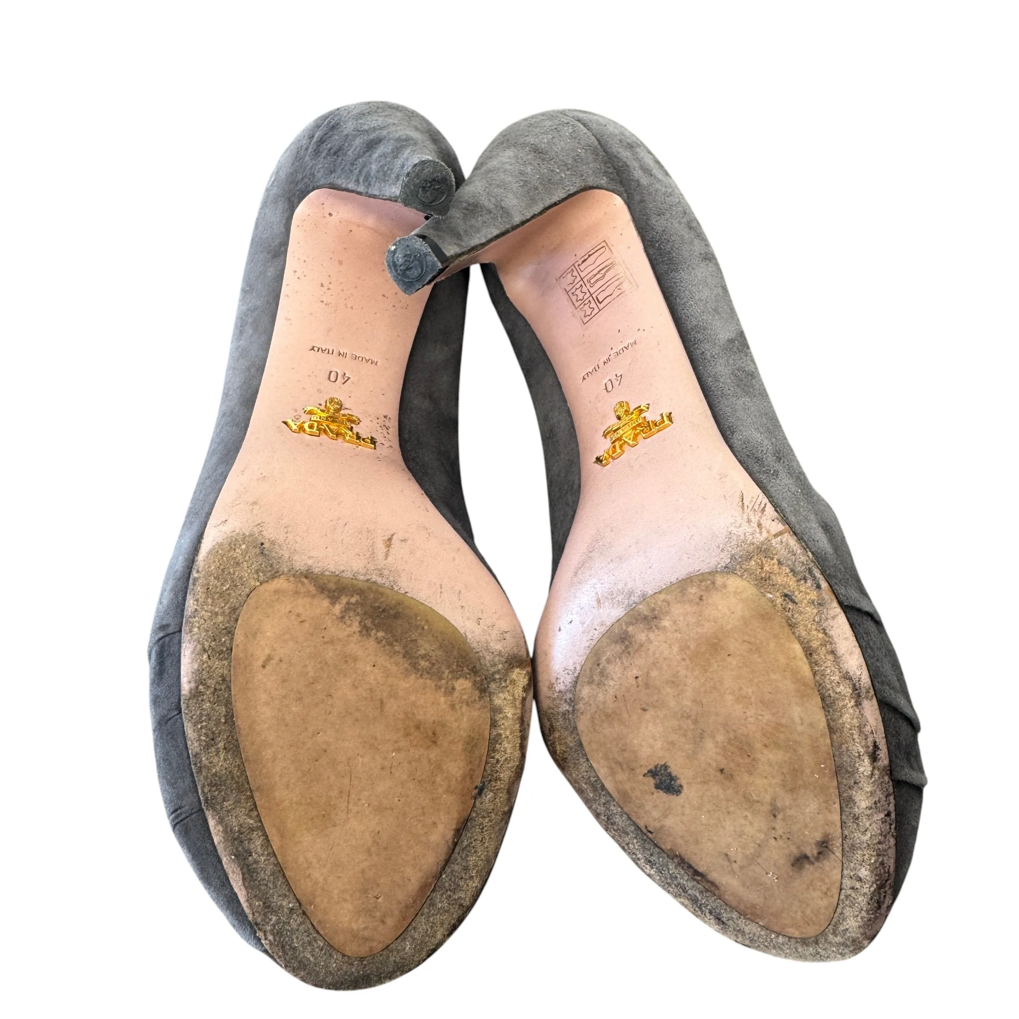 Women's Peep Toe Rose Heels Grey Size EU 40 / UK 7 - Image 9