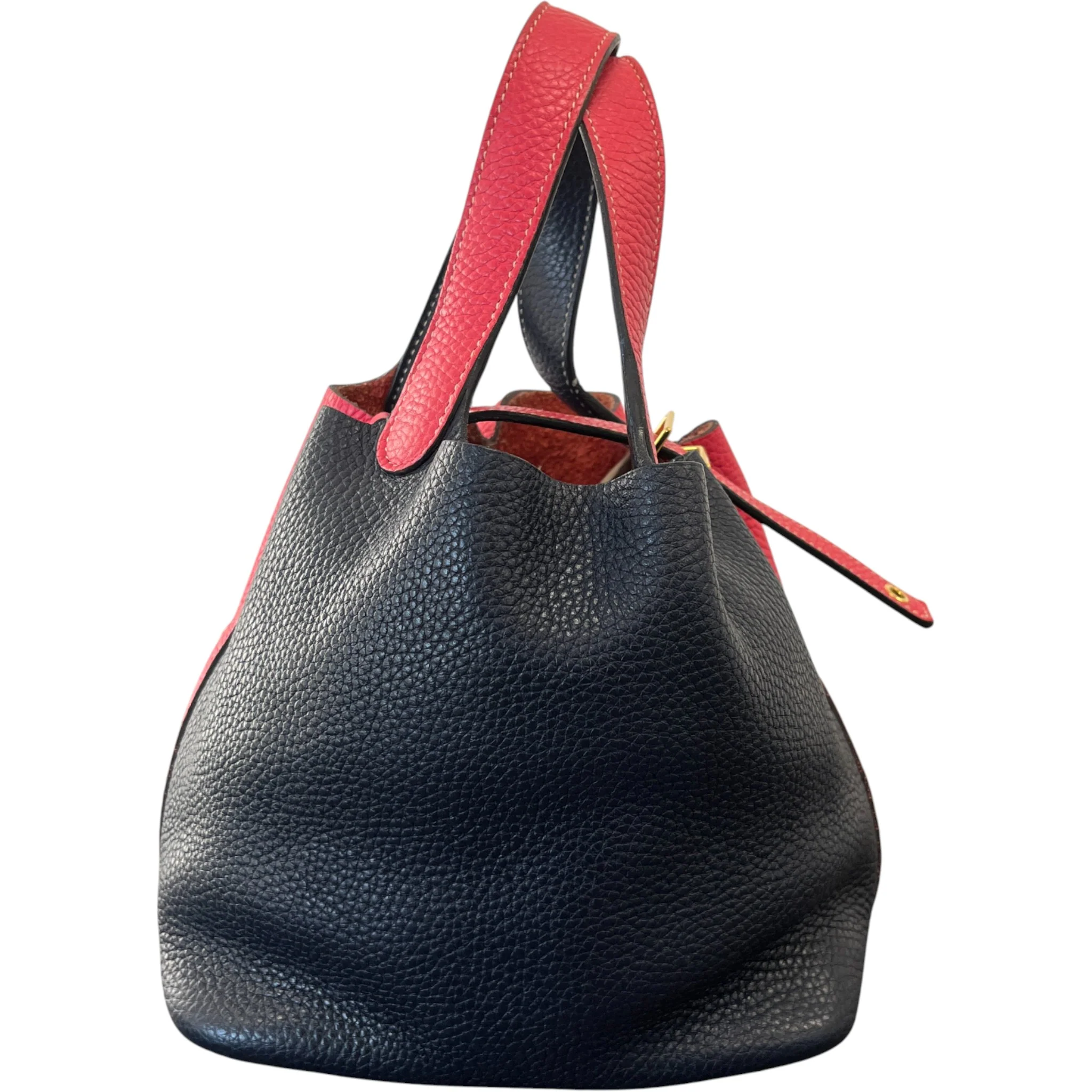 Women's Picotin 18 Two Tone Togo Bag Pink - Image 5