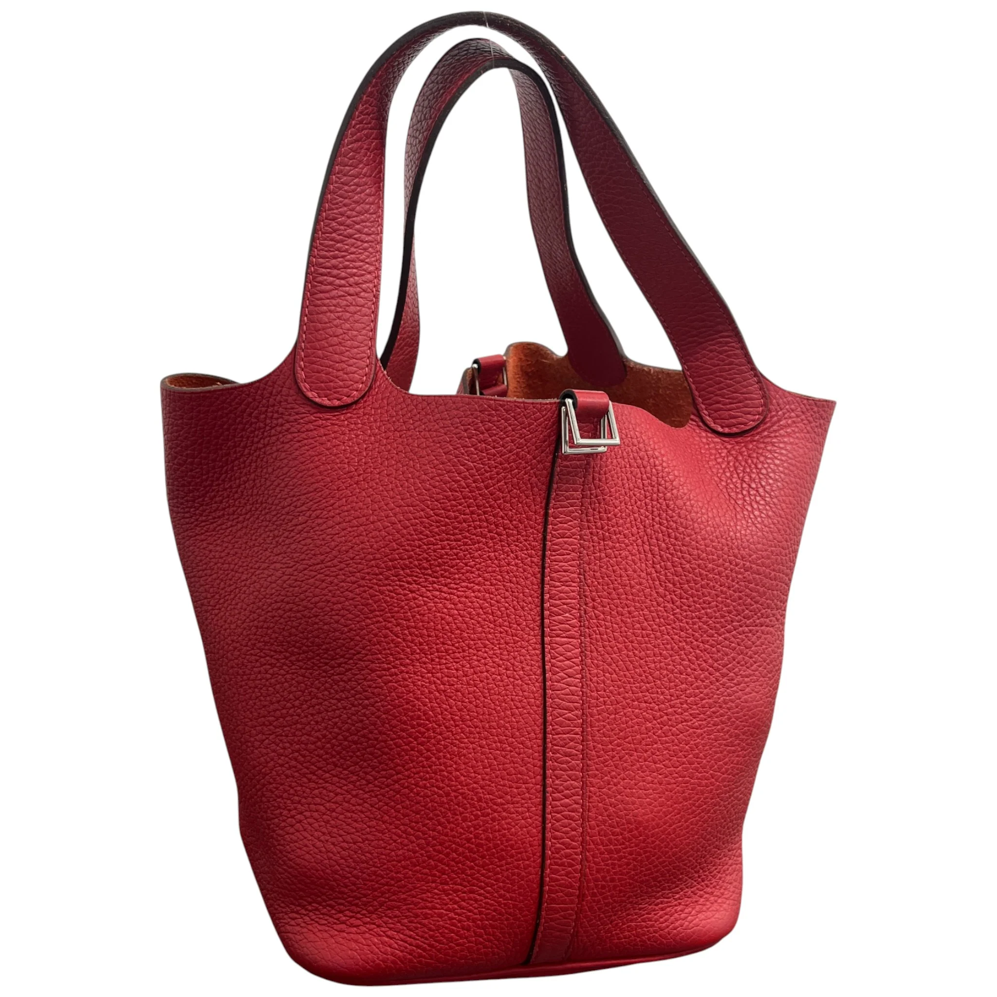 Women's Picotin 22 Clemence Bag Red - Image 5