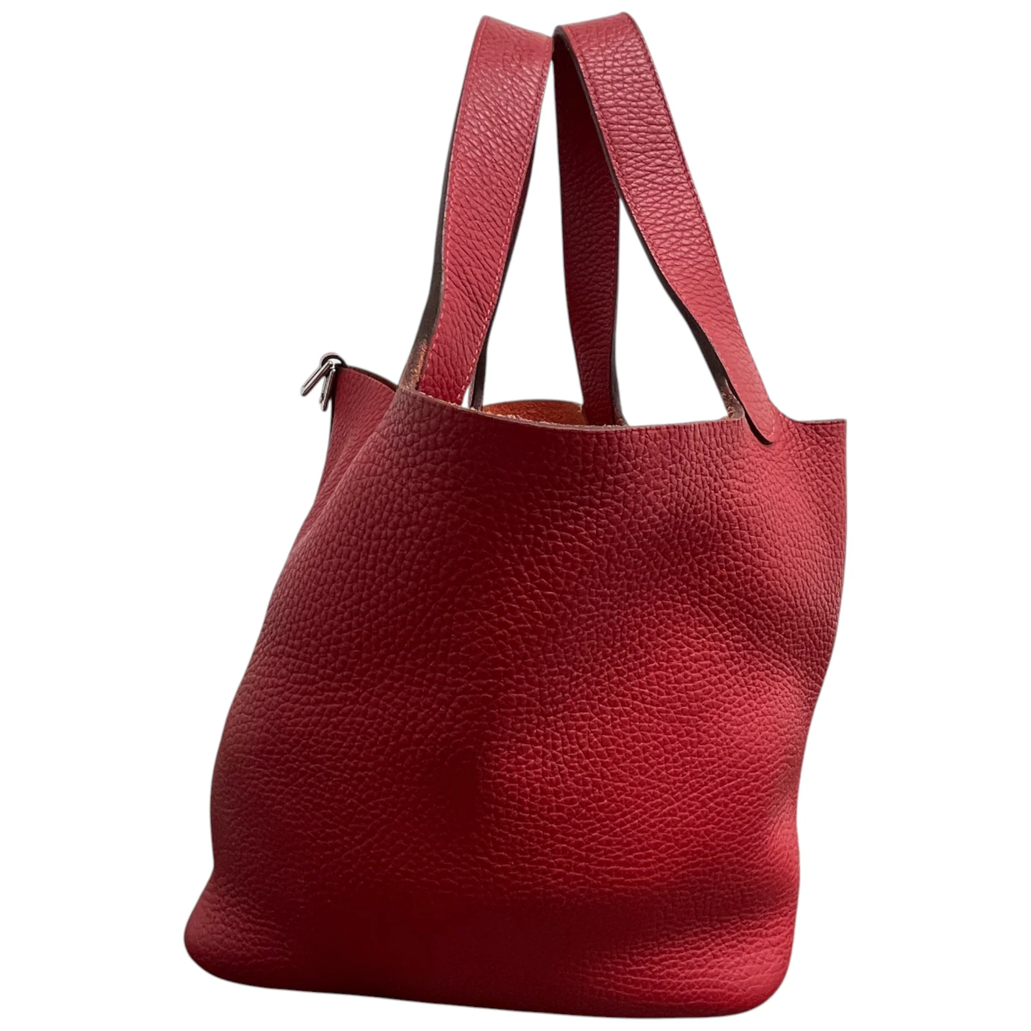 Women's Picotin 22 Clemence Bag Red - Image 6
