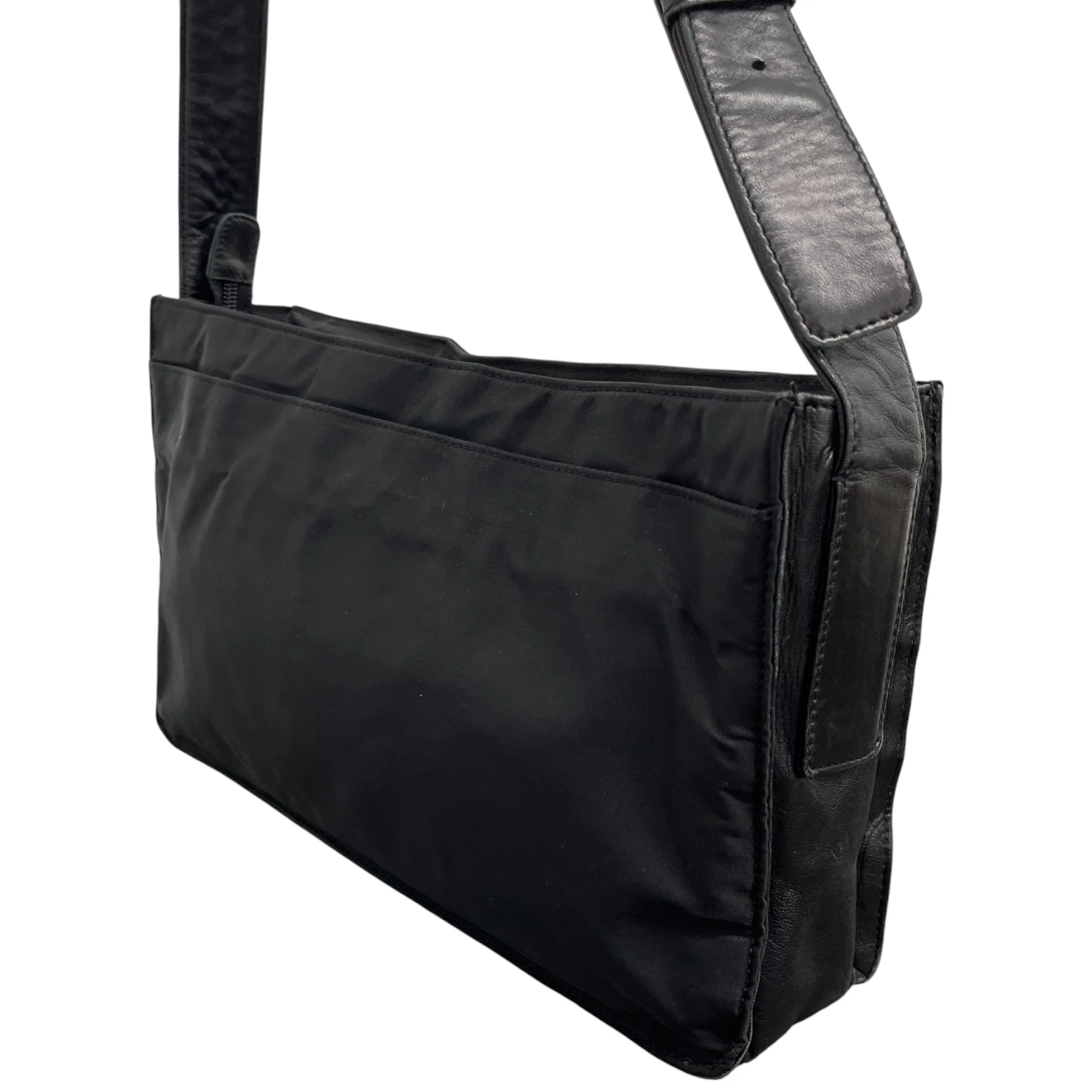 Women's Plaque Logo Bag Black - Image 9