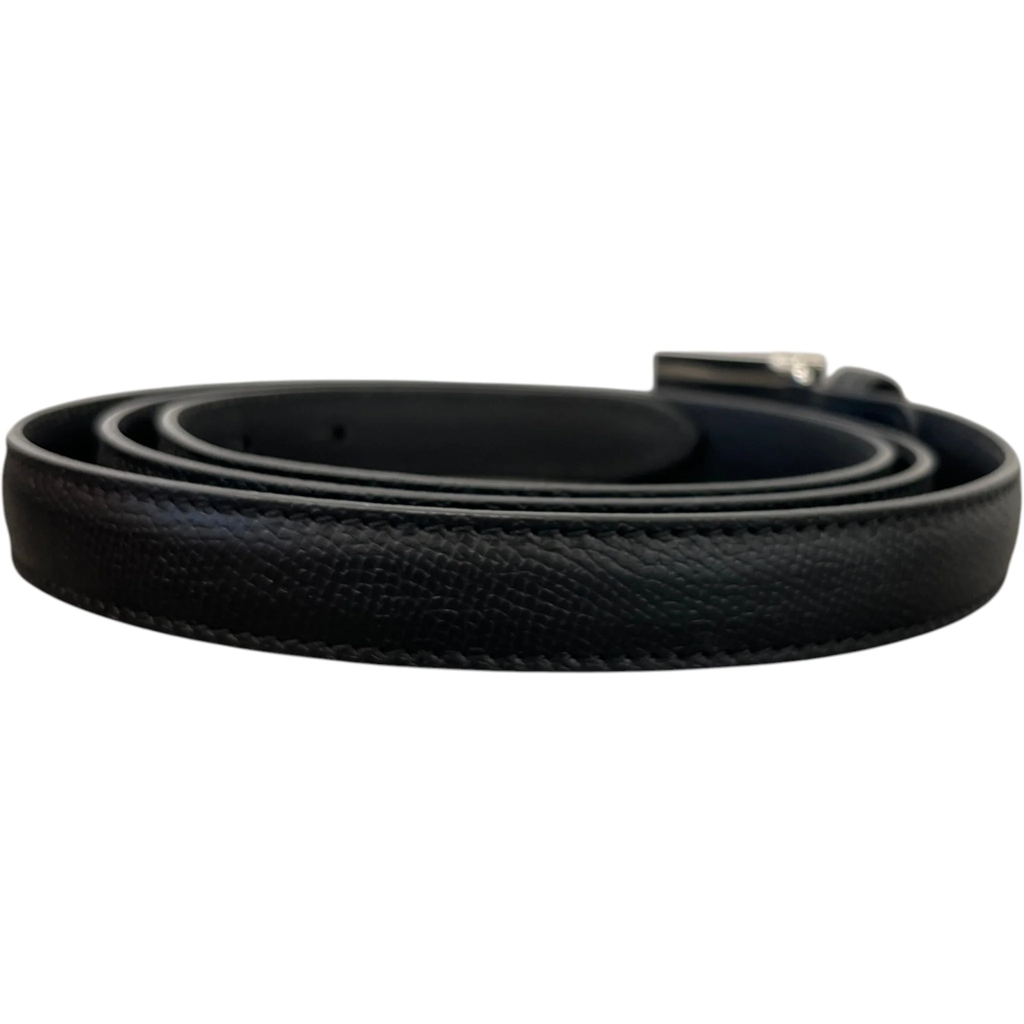 Women's Plaque Logo Belt Black Size Waist 40" - Image 2