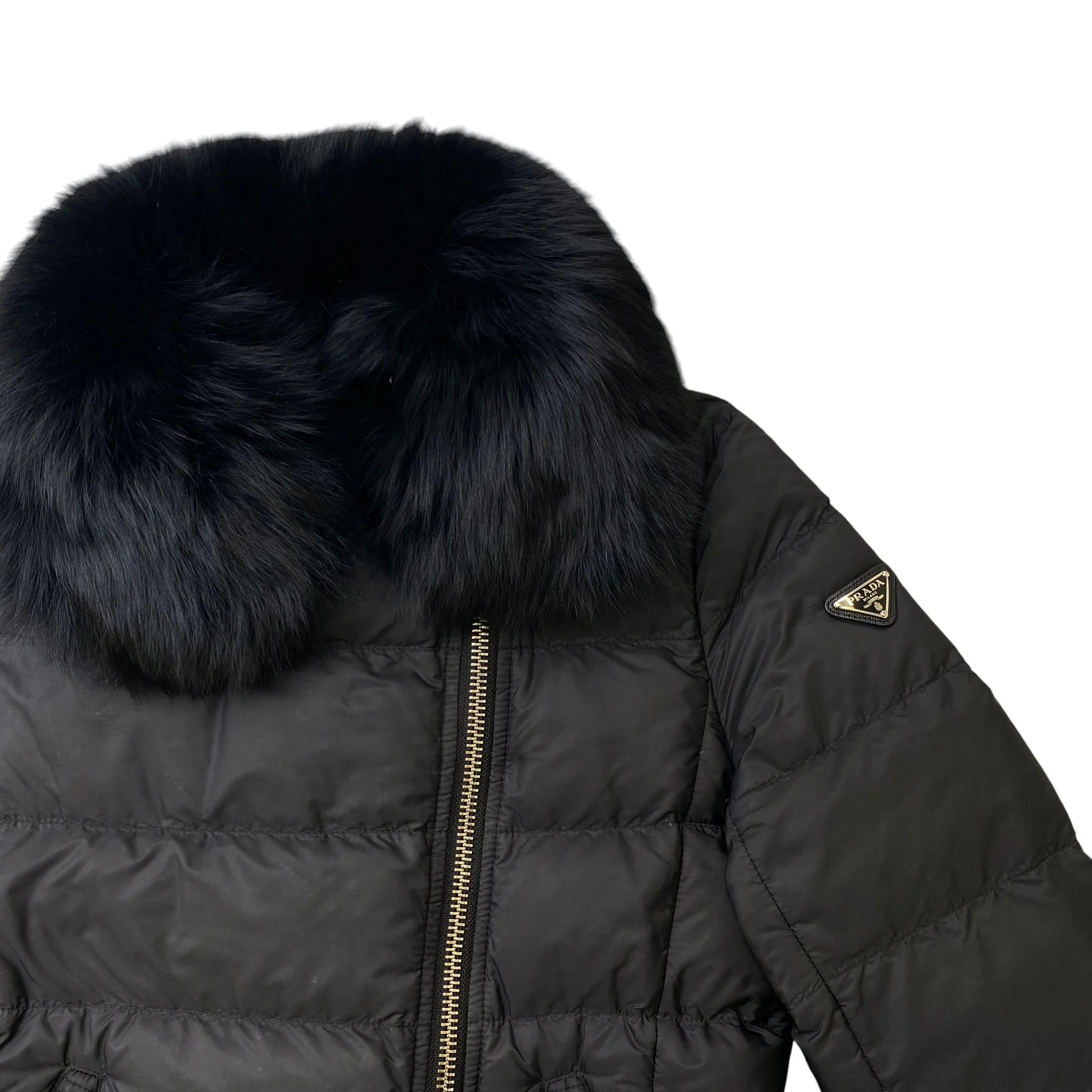 Women's Plaque Logo Down Jacket Black Size IT 40 / UK 8 - Image 5