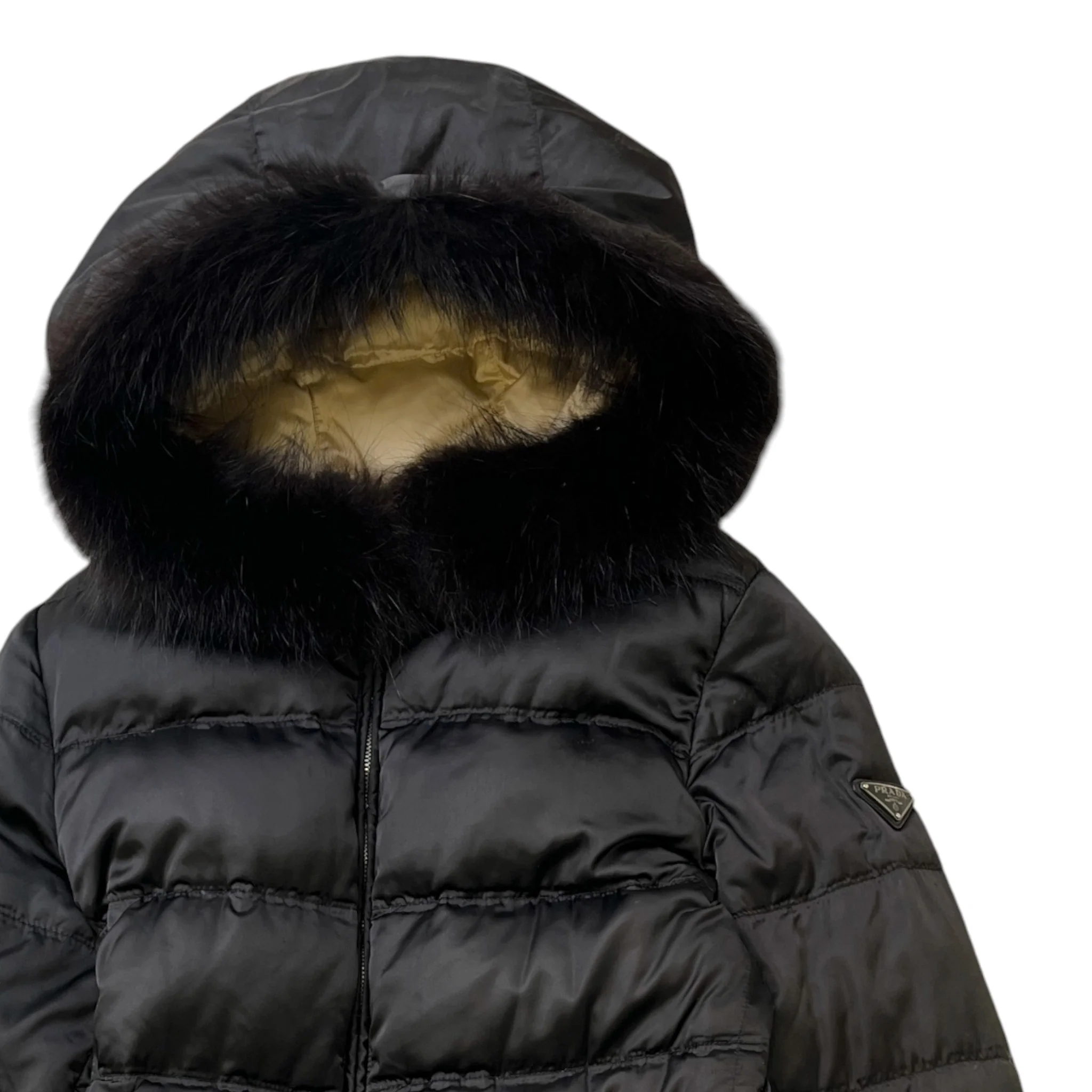 Women's Plaque Logo Down Jacket Black Size IT 42 / UK 10 - Image 3