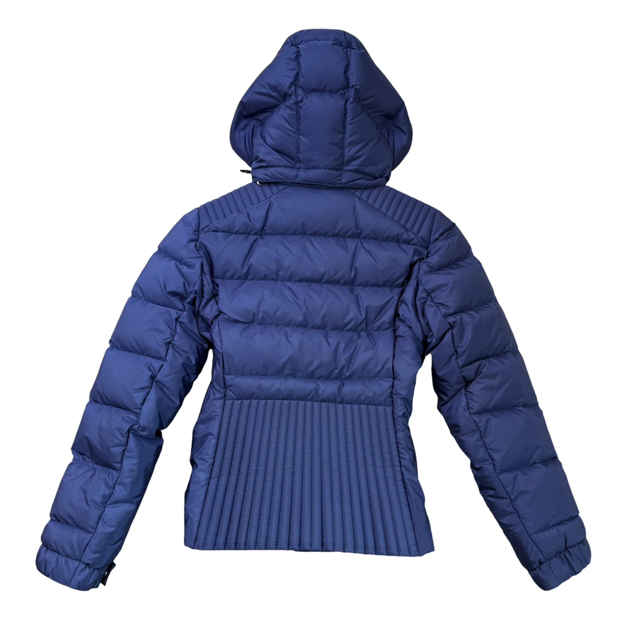 Women's Plaque Logo Down Jacket Blue Size 44 / UK 12 - Image 2