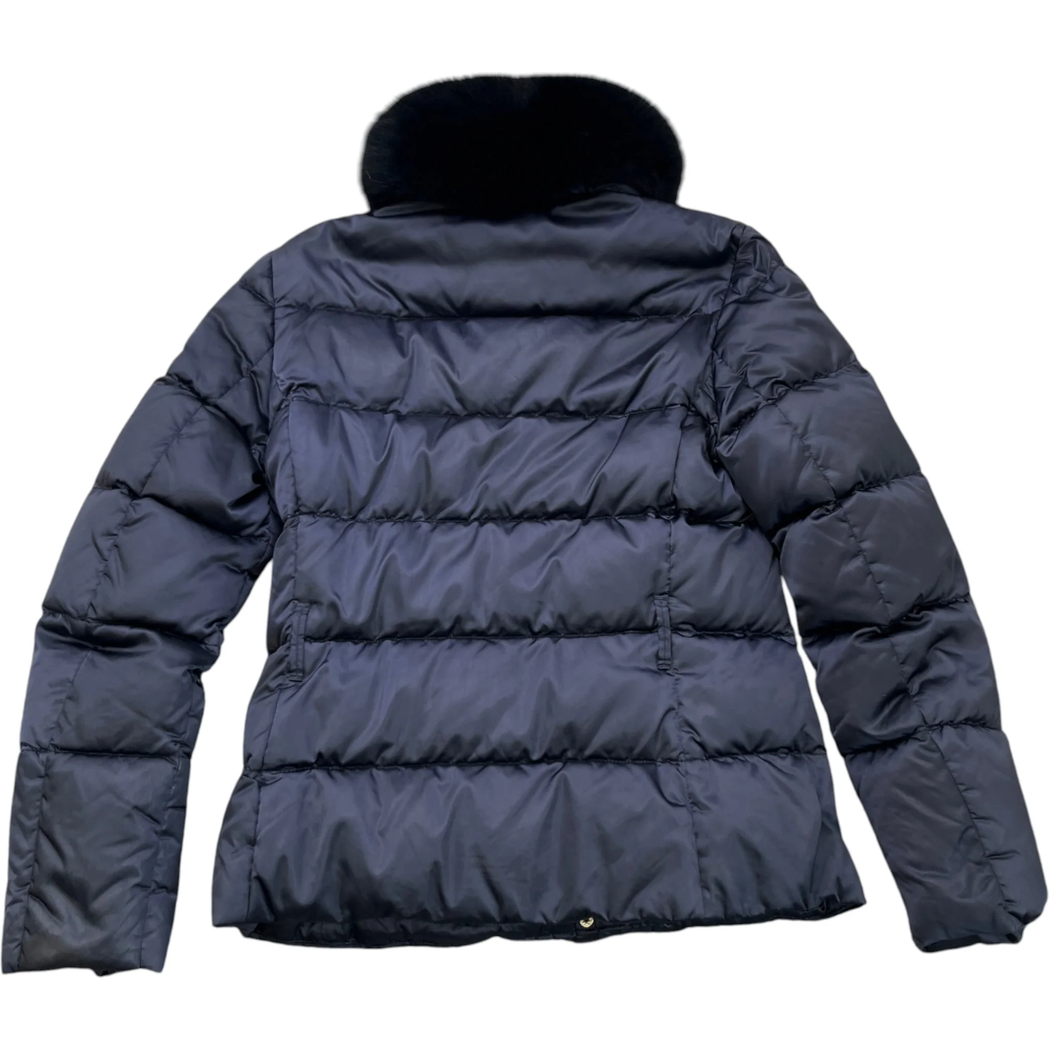 Women's Plaque Logo Down Jacket Navy Size IT 40 / UK 8 - Image 2
