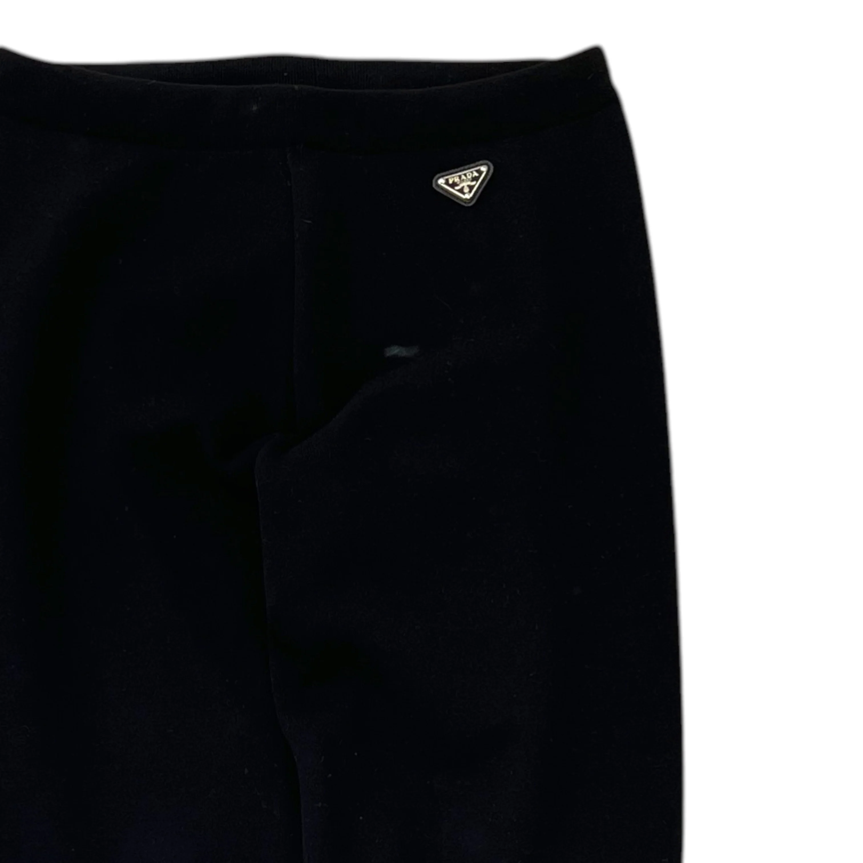 Women's Plaque Logo Leggings Black Size FR 40 / UK 12 - Image 3