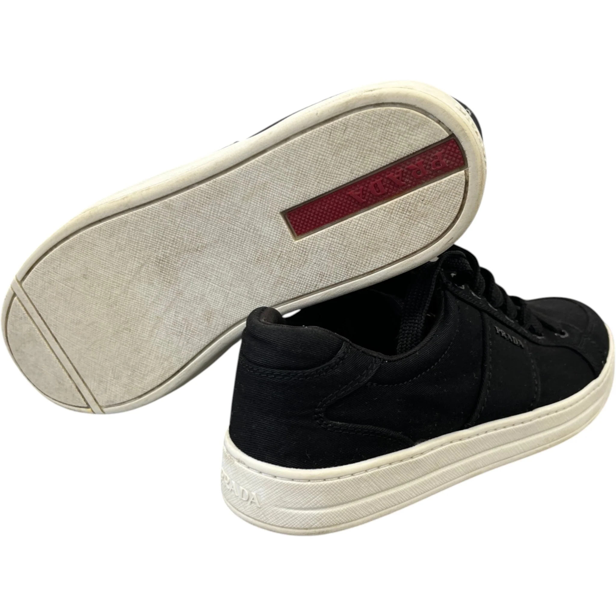 Women's Plaque Logo Low Trainers Black Size EU 37 / UK 4 - Image 10