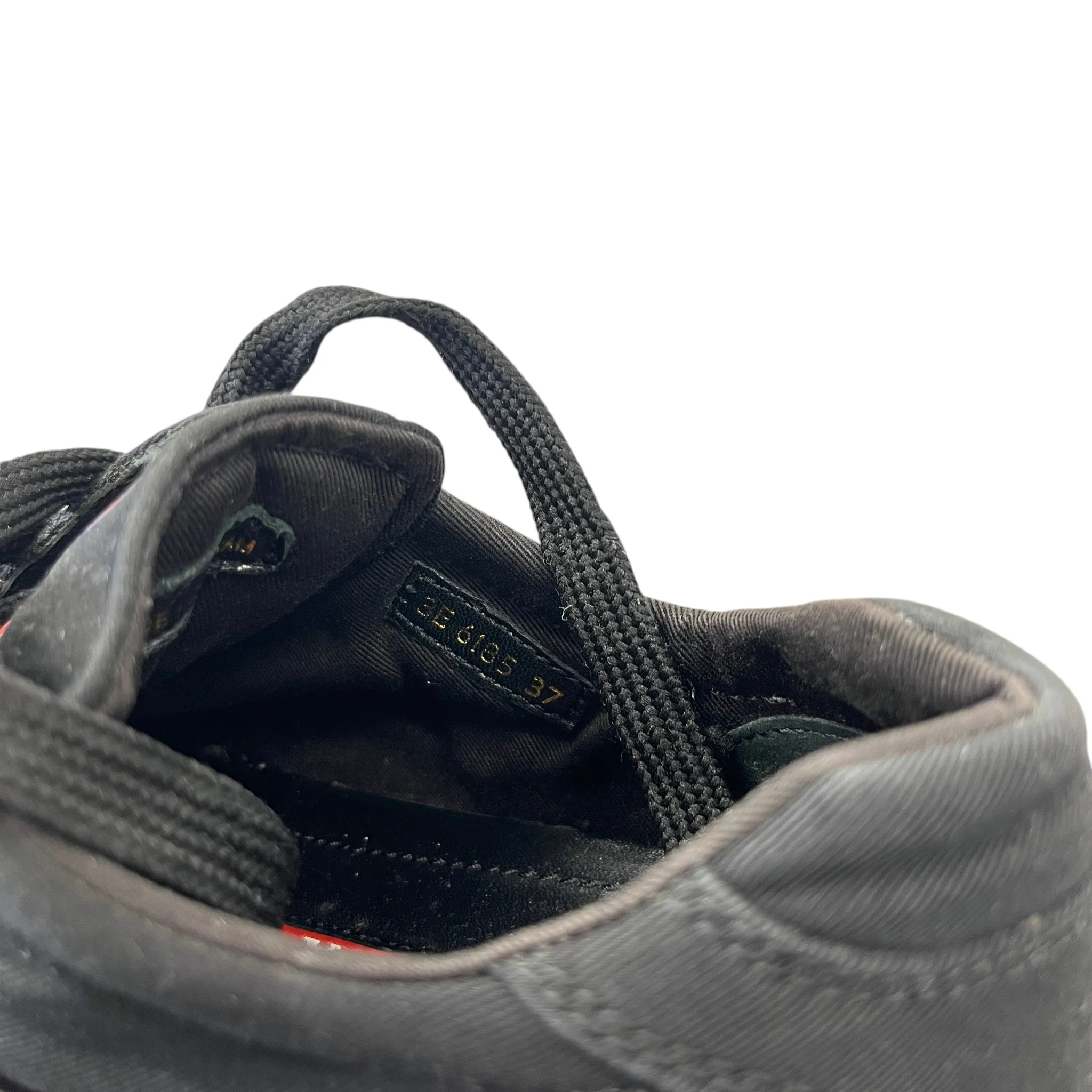 Women's Plaque Logo Low Trainers Black Size EU 37 / UK 4 - Image 12