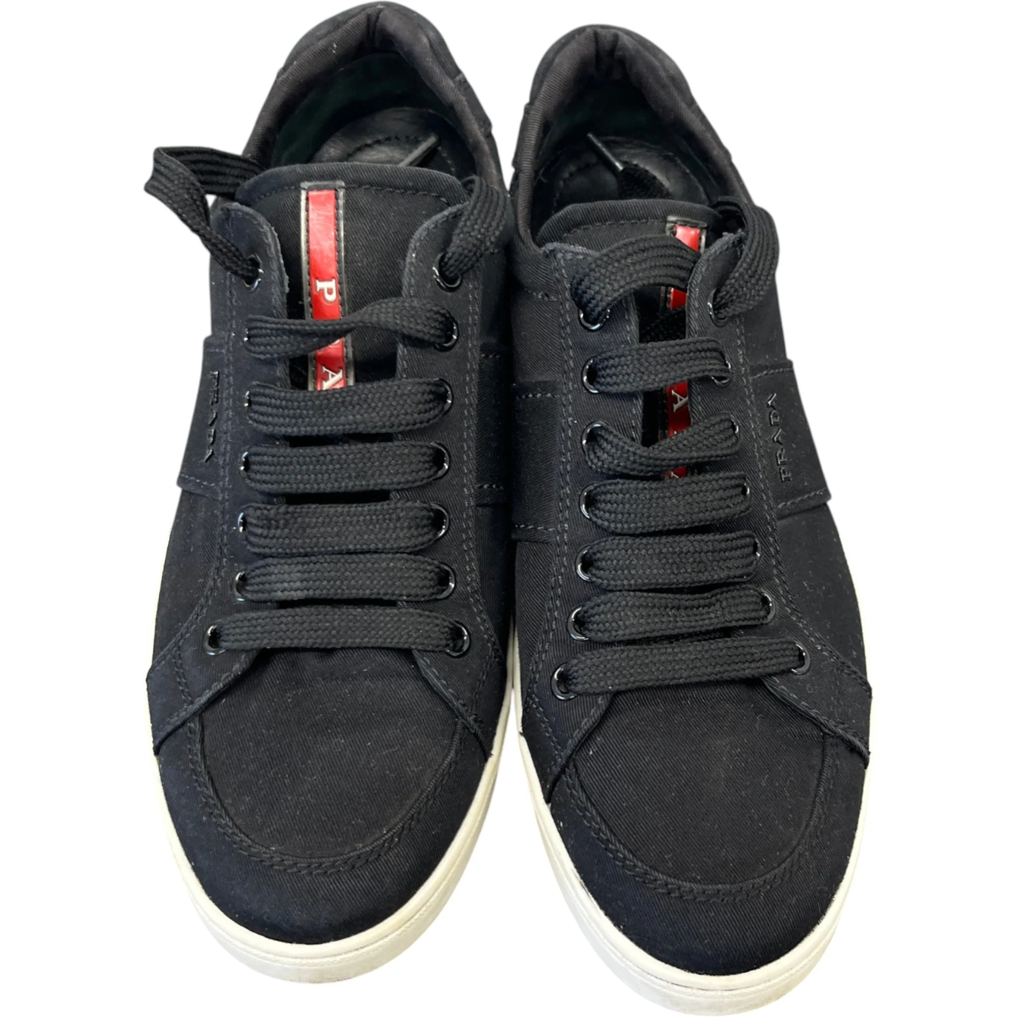 Women's Plaque Logo Low Trainers Black Size EU 37 / UK 4 - Image 6