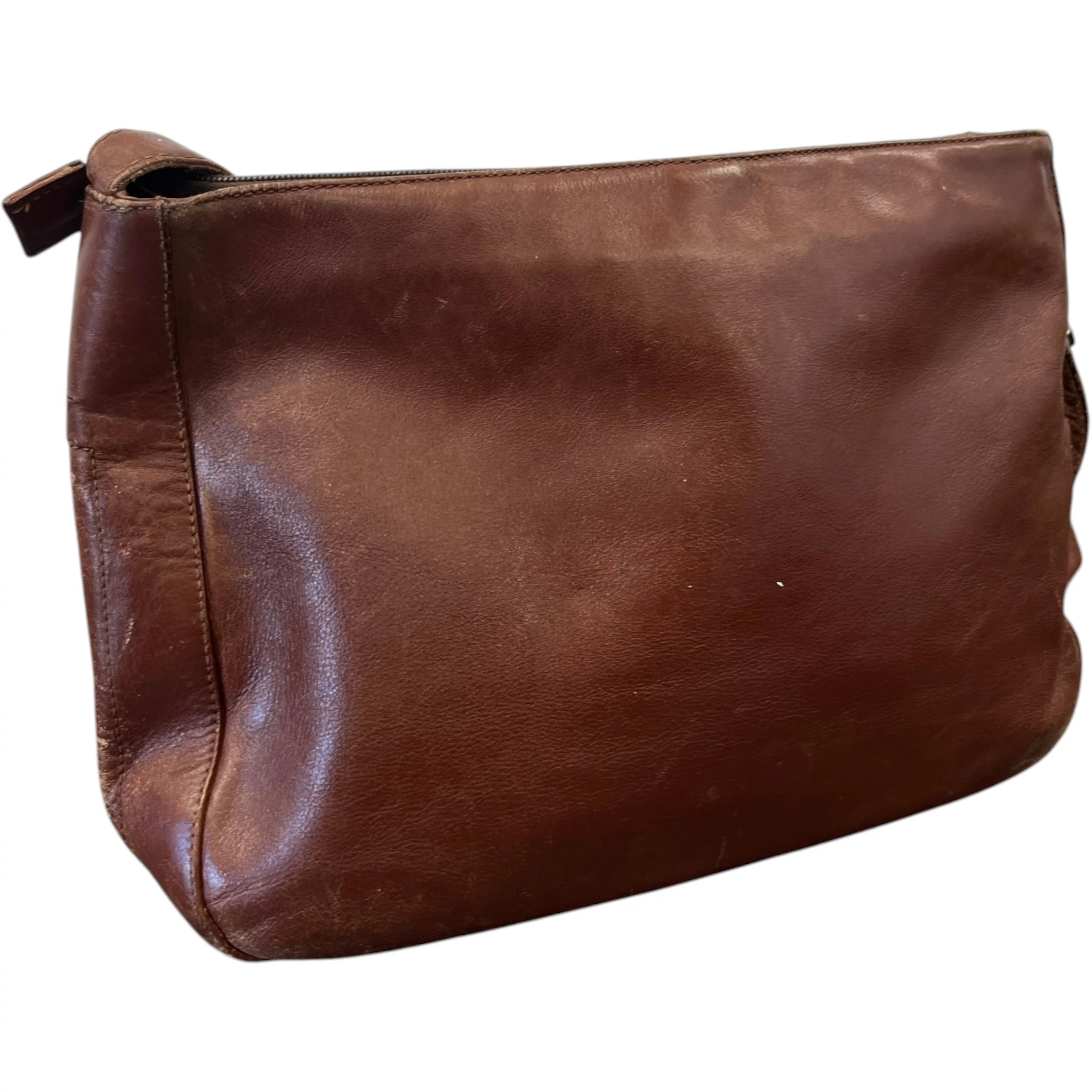 Women's Plaque Logo Messenger Bag Brown - Image 8