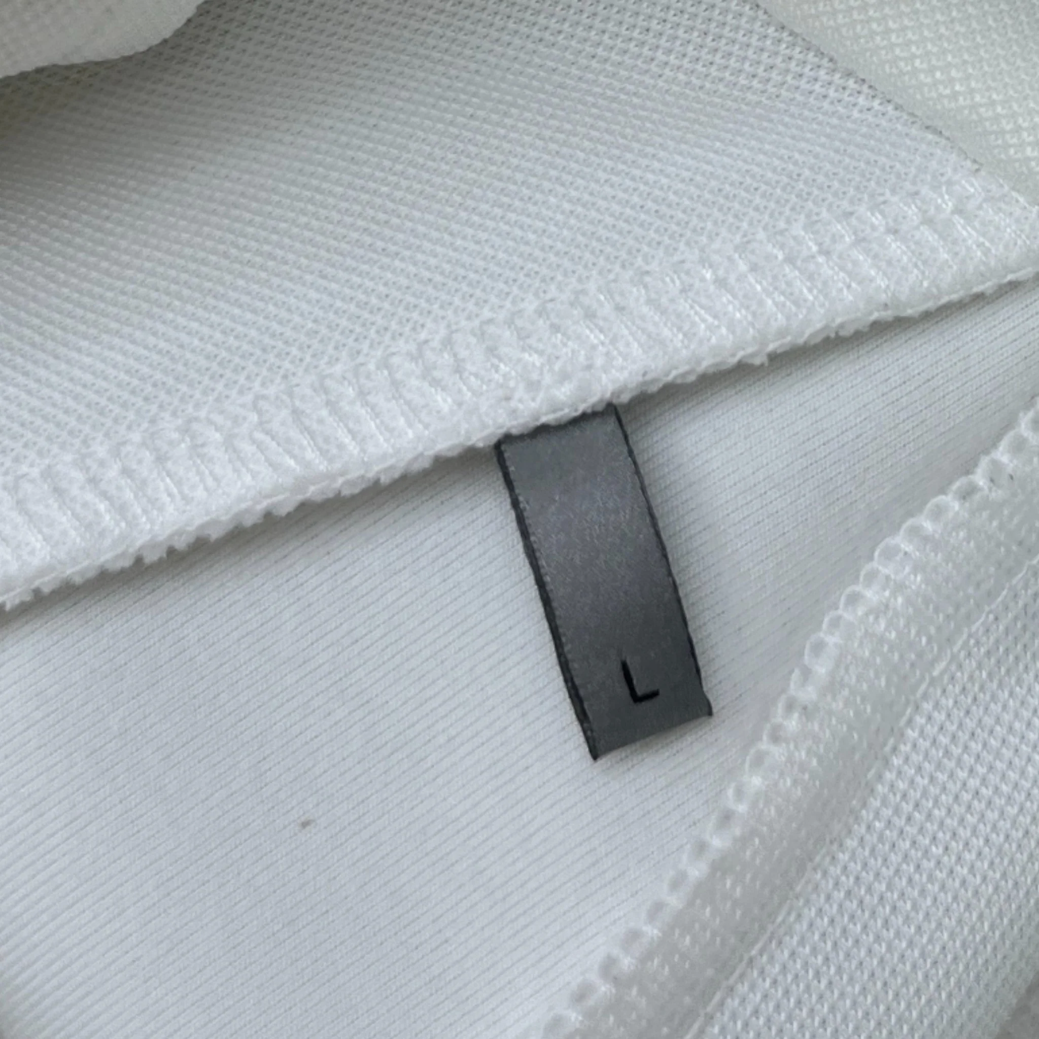 Women's Plaque Logo Technical Cotton Track Jacket White Size L - Image 6