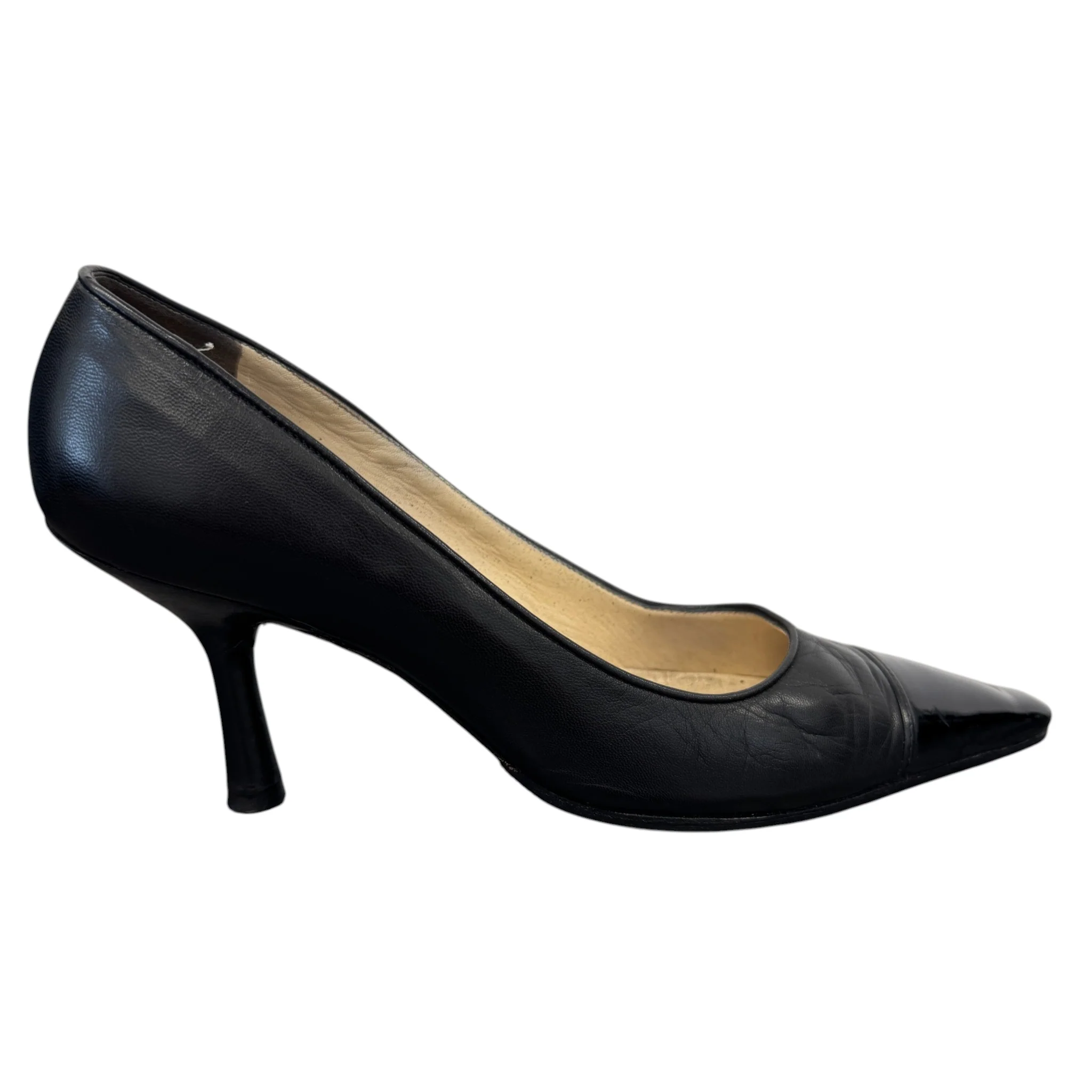 Women's Pointed Kitten Heels Black Size EU 37.5 / UK 4.5
