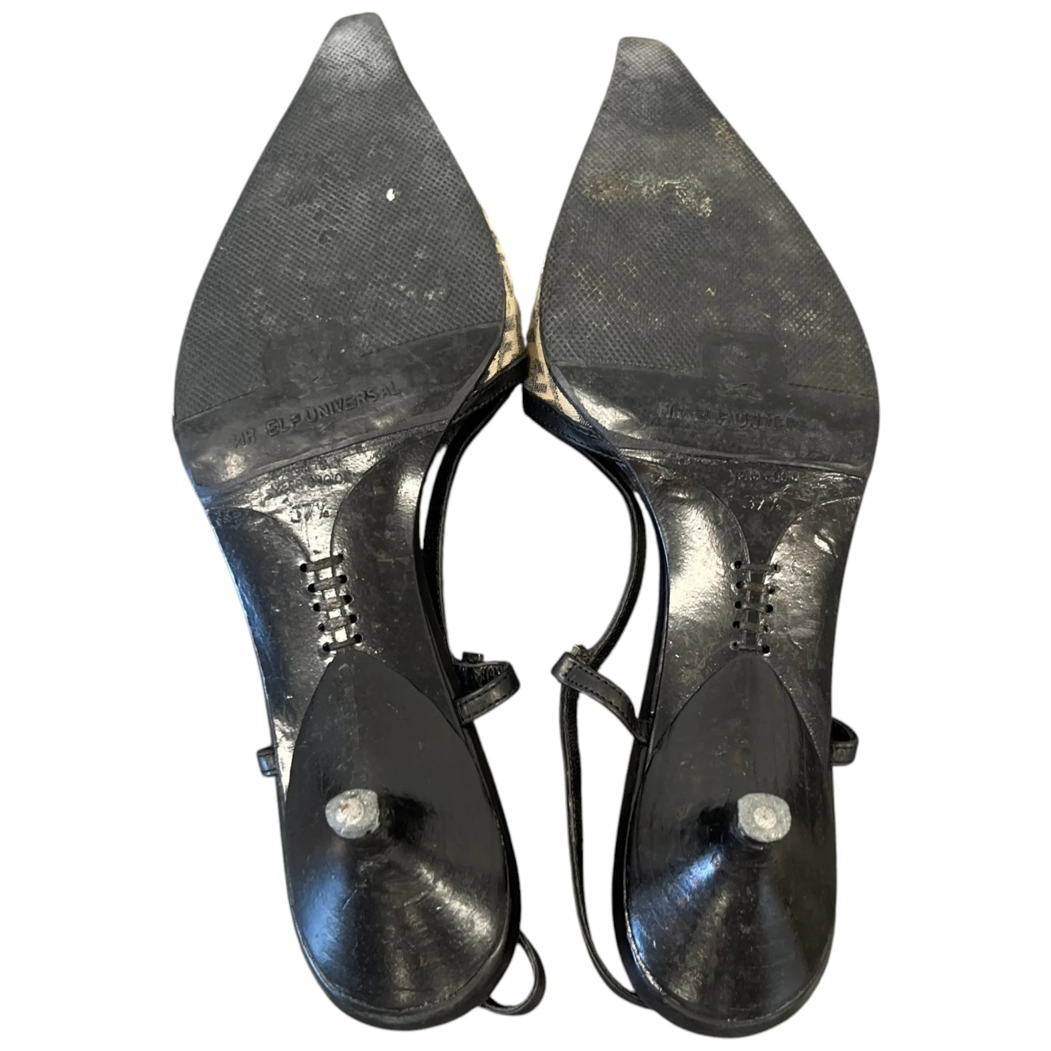 Women's Pointed Toe Ff Monogram Heels Black Size EU 37.5 / UK 4.5 - Image 10