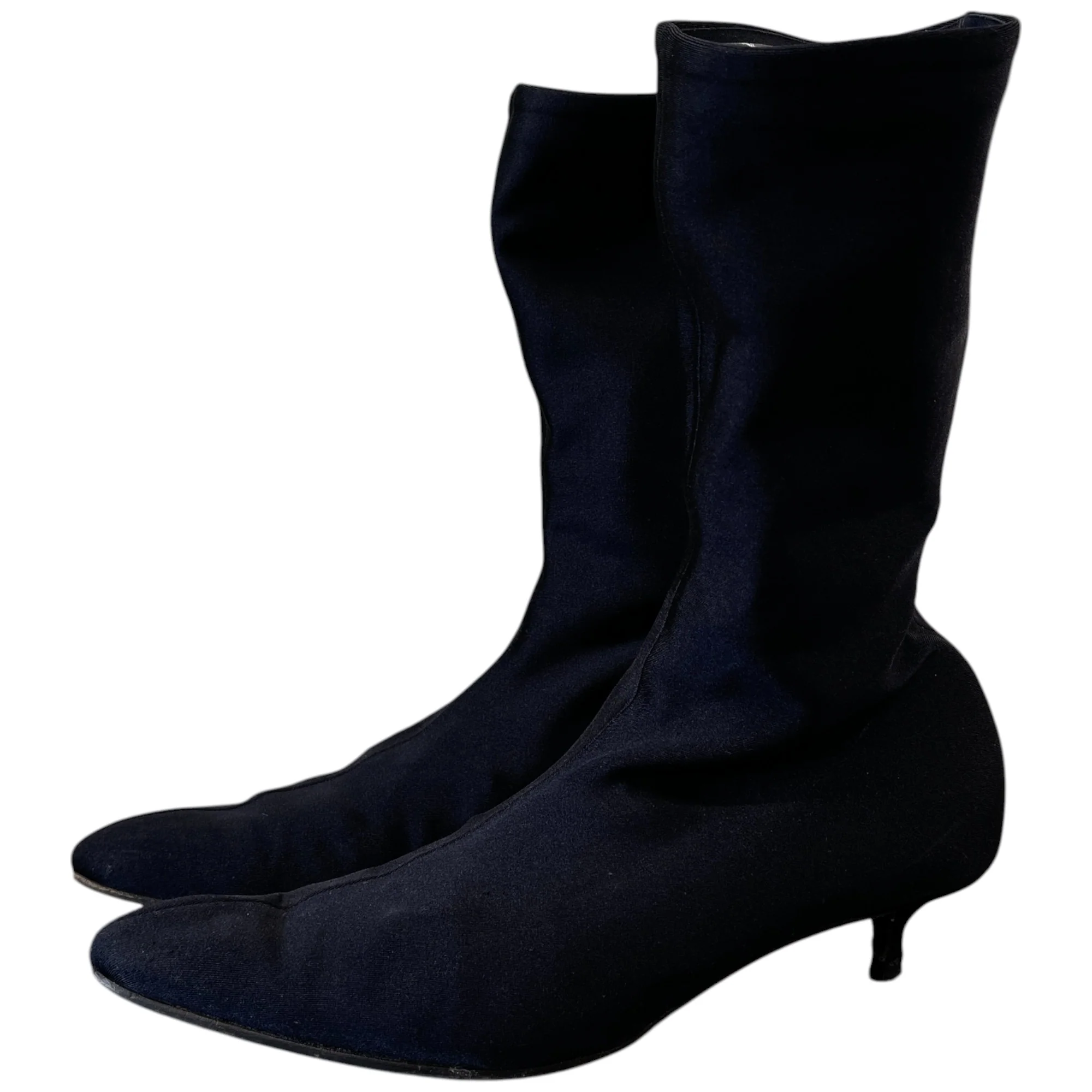 Women's Pointed Toe Kitten Heels Black Size EU 37 / UK 4 - Image 8