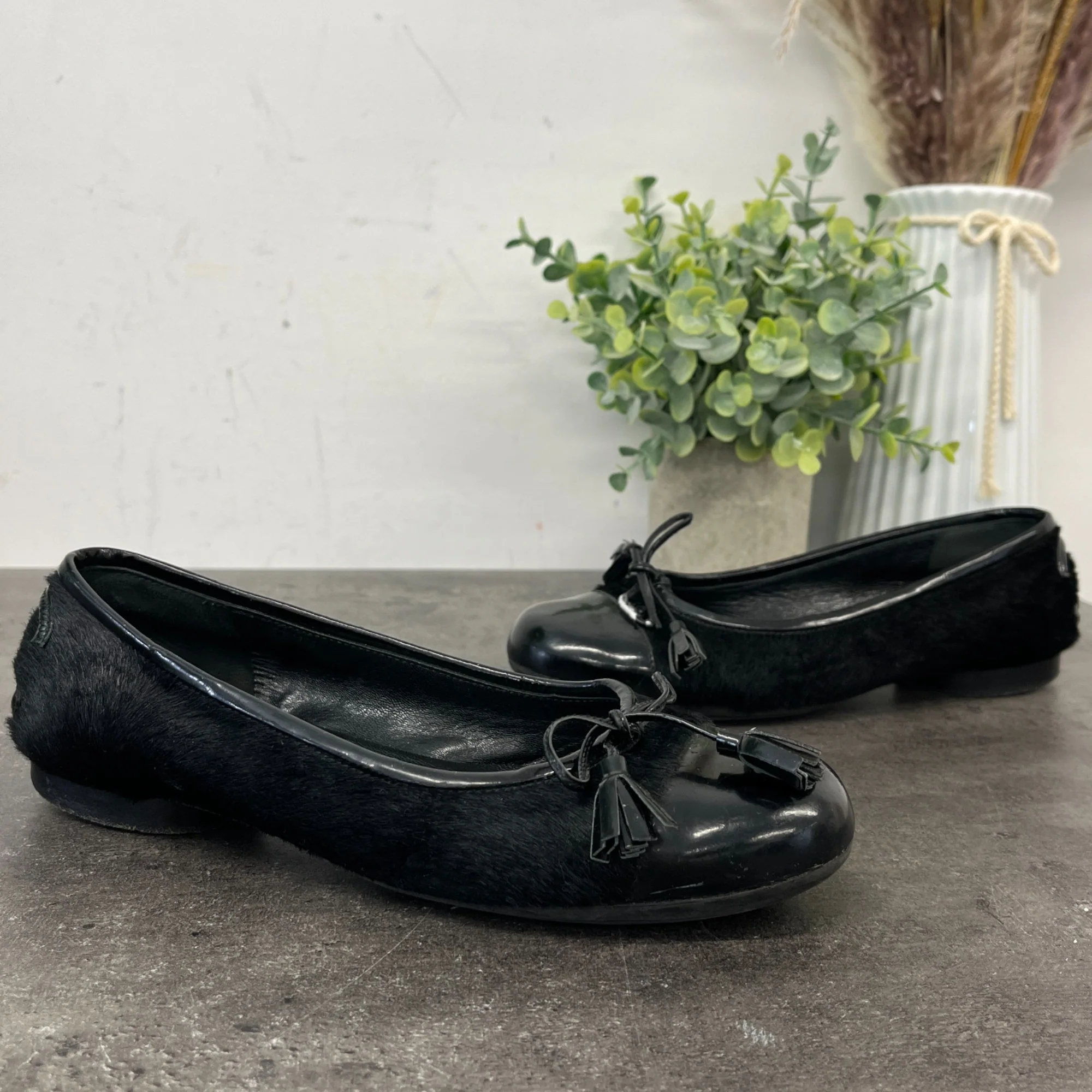 Women's Pony Hair Cc Logo Mules Black Size EU 34 / UK 1 - Image 12