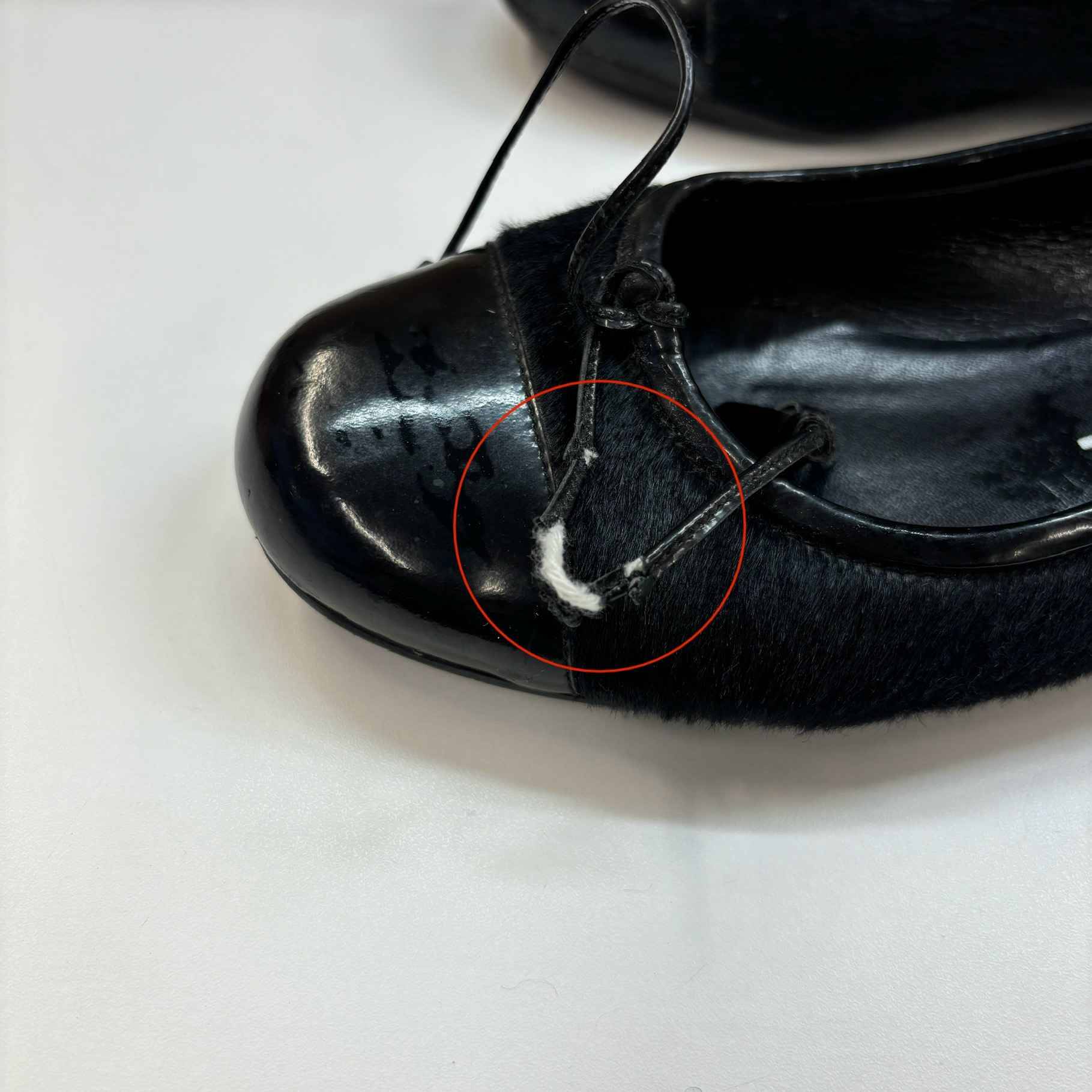 Women's Pony Hair Cc Logo Mules Black Size EU 34 / UK 1 - Image 13
