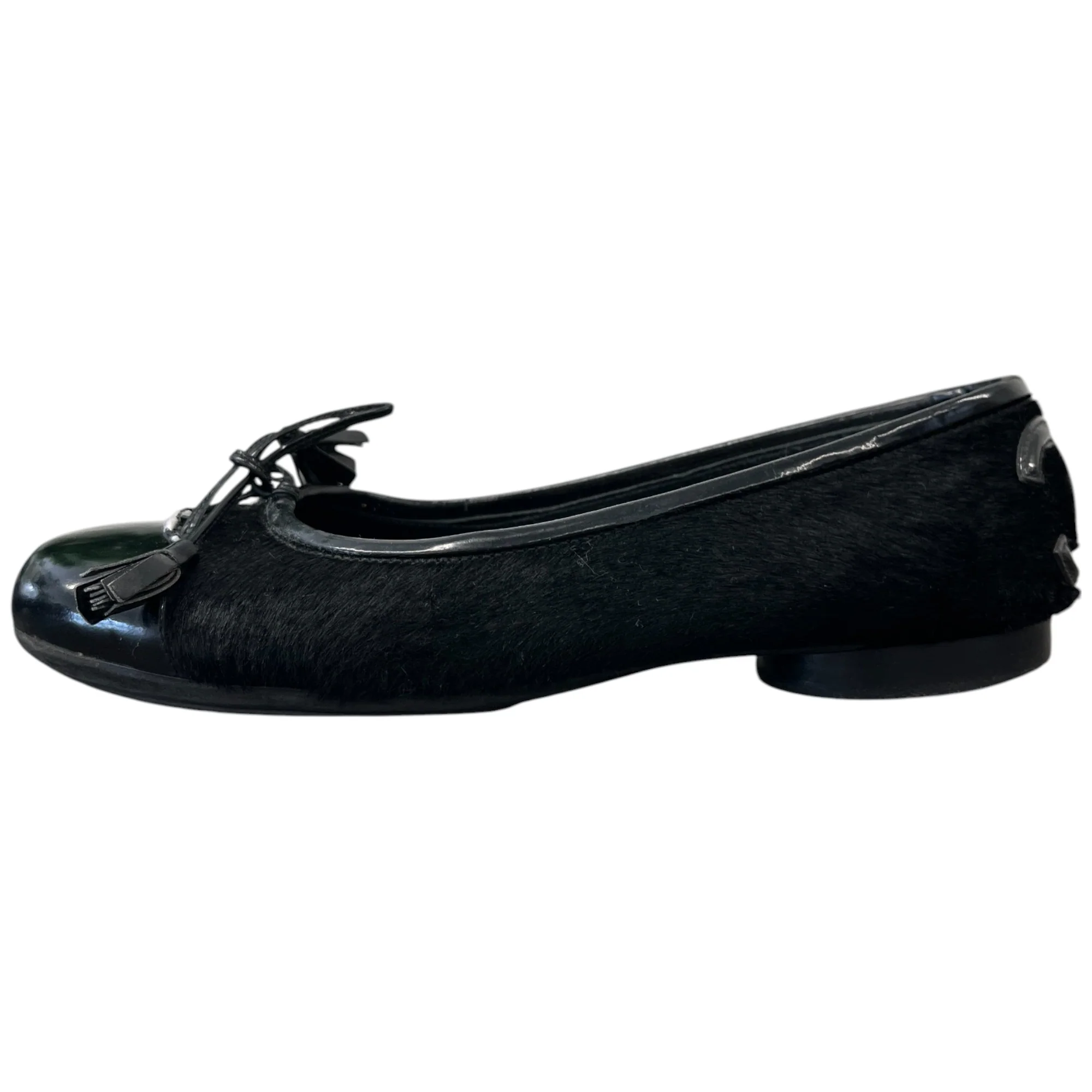 Women's Pony Hair Cc Logo Mules Black Size EU 34 / UK 1 - Image 4