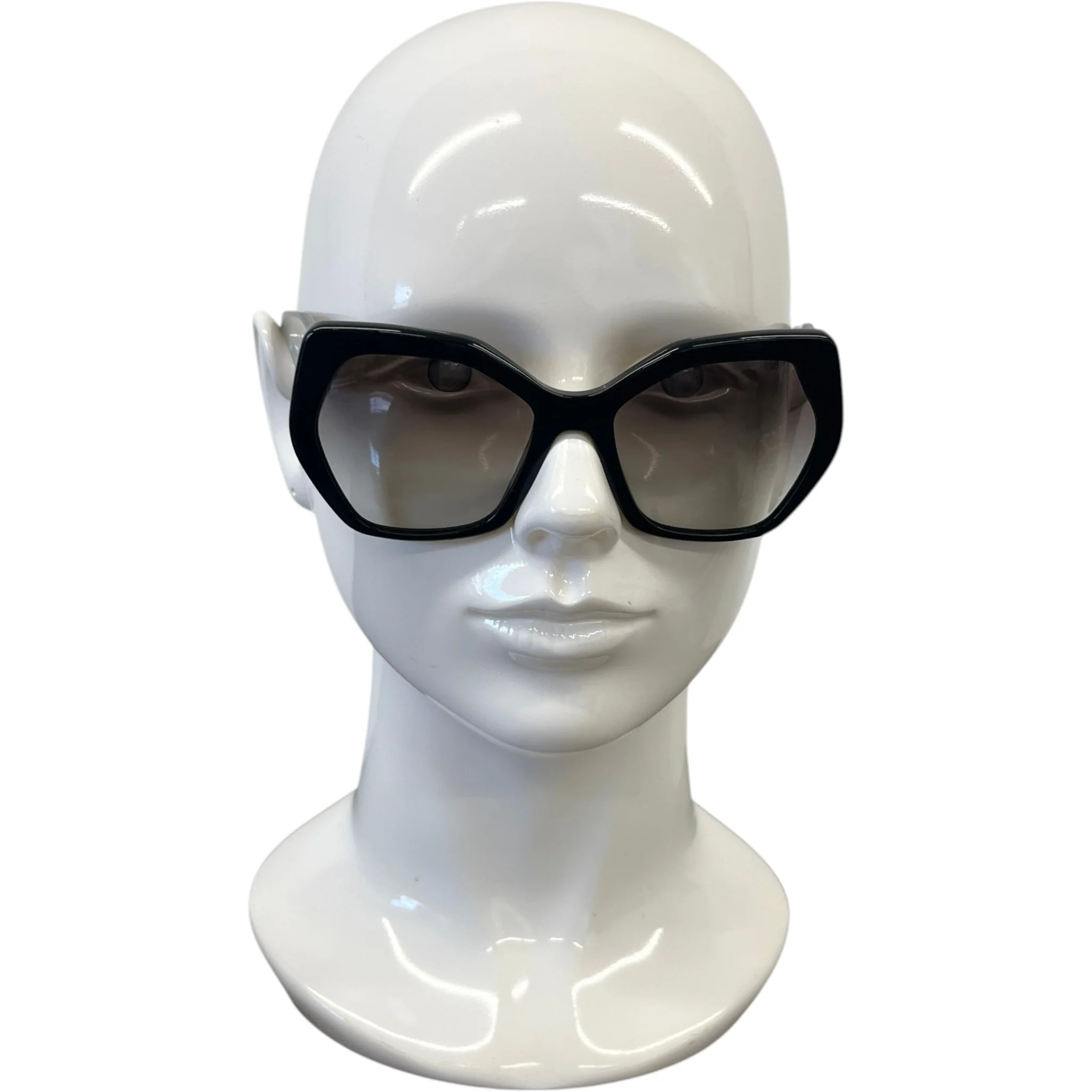 Women's Pr 16Ws Irregular Sunglasses Black - Image 2