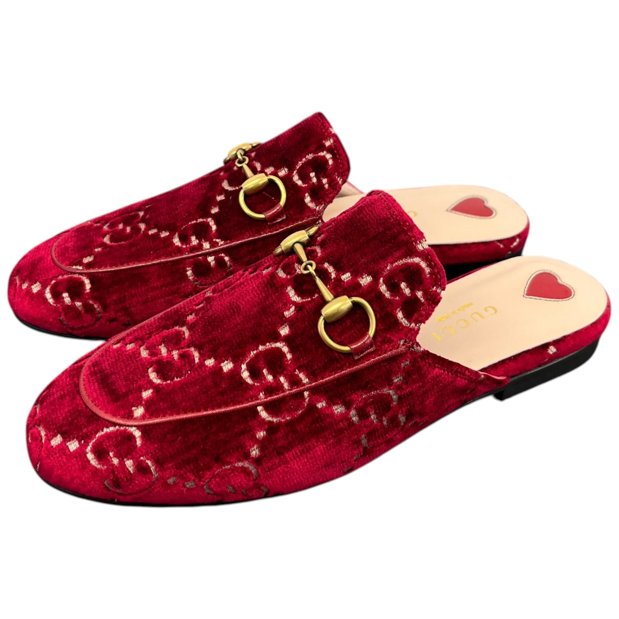 Women's Princetown Gg Loafers Red Size EU 35 / UK 2 - Image 9
