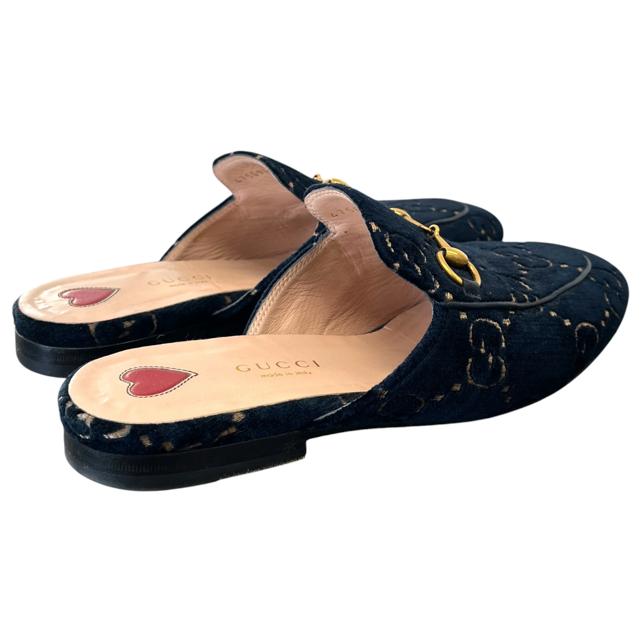 Women's Princetown Horsebit Mules Navy Size EU 36 / UK 3 - Image 9