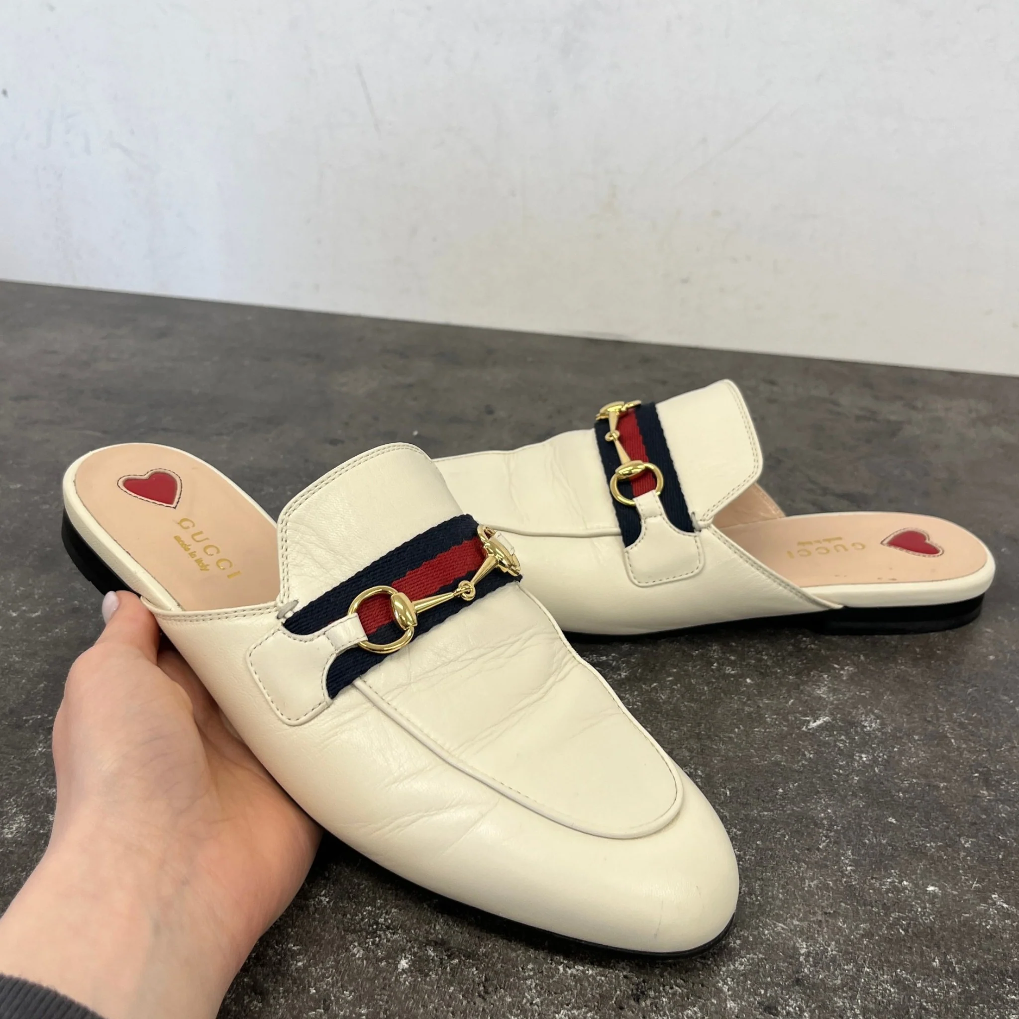 Women's Princetown Mules Cream Size EU 38 / UK 5 - Image 12