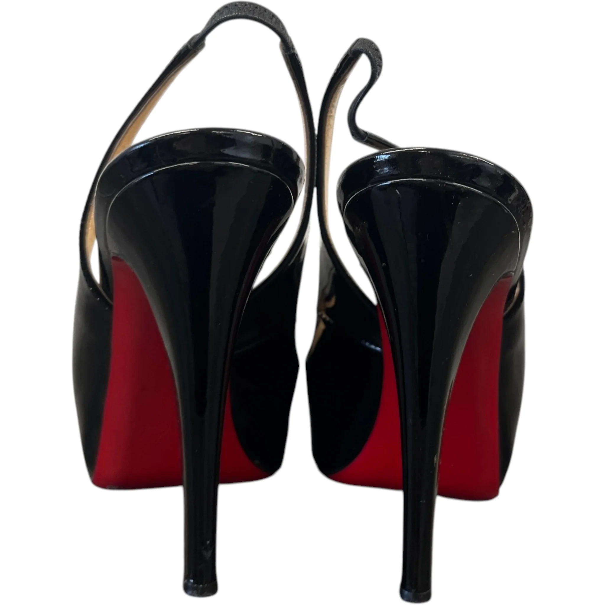 Women's Private Number Peep Toe Heels Black Size EU 36 / UK 3 - Image 7