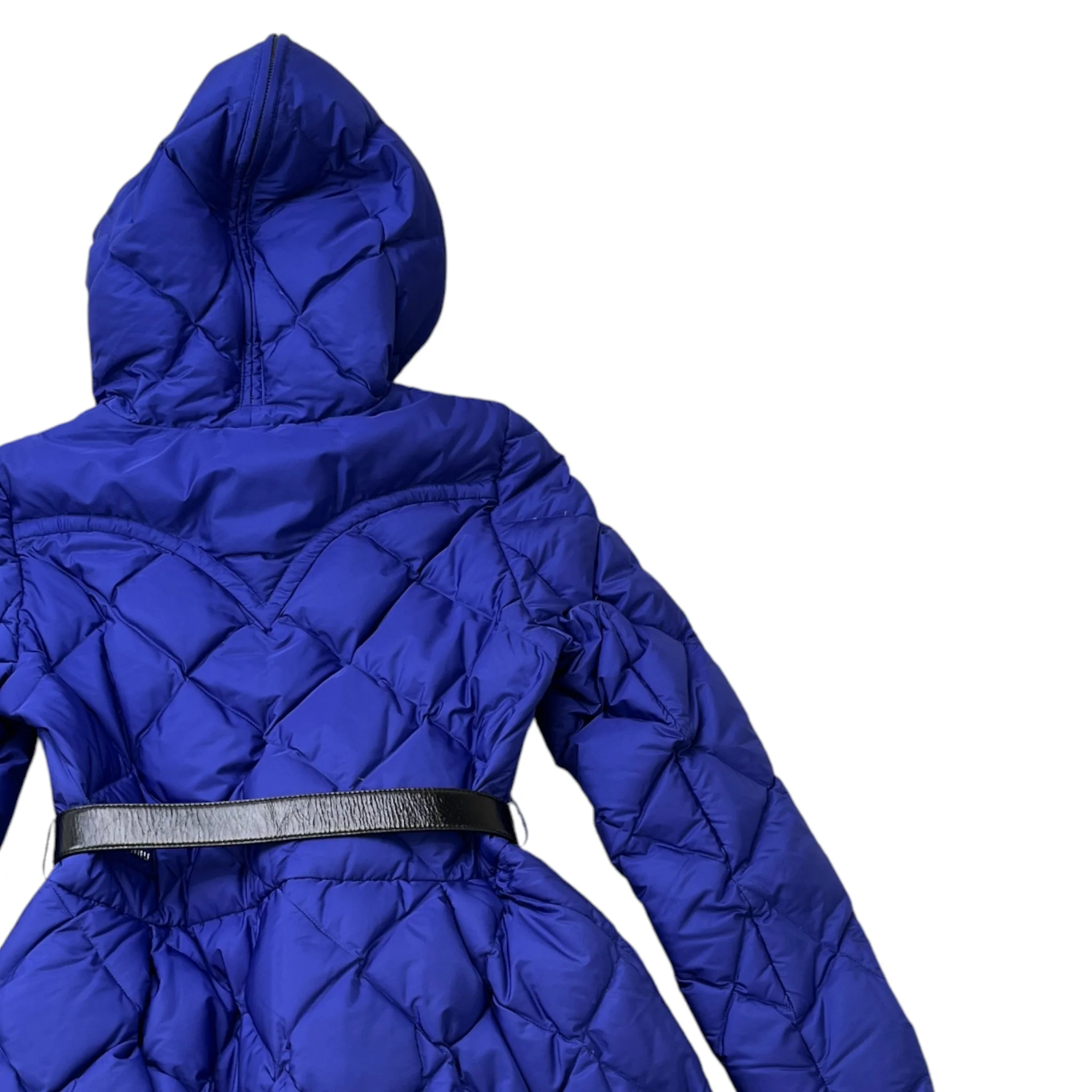 Women's Quilted Belted Down Jacket Purple Size IT 38 / UK 6 - Image 4