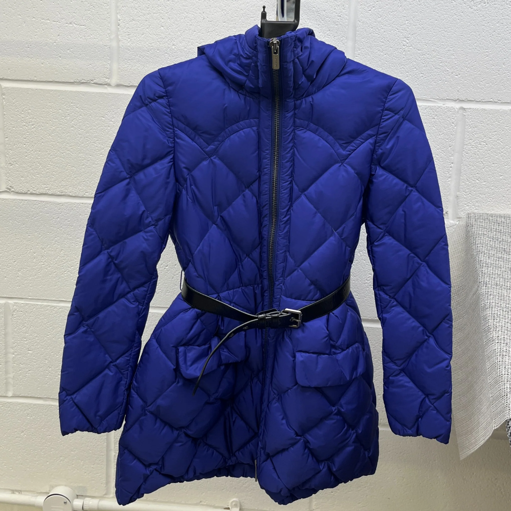 Women's Quilted Belted Down Jacket Purple Size IT 38 / UK 6 - Image 8