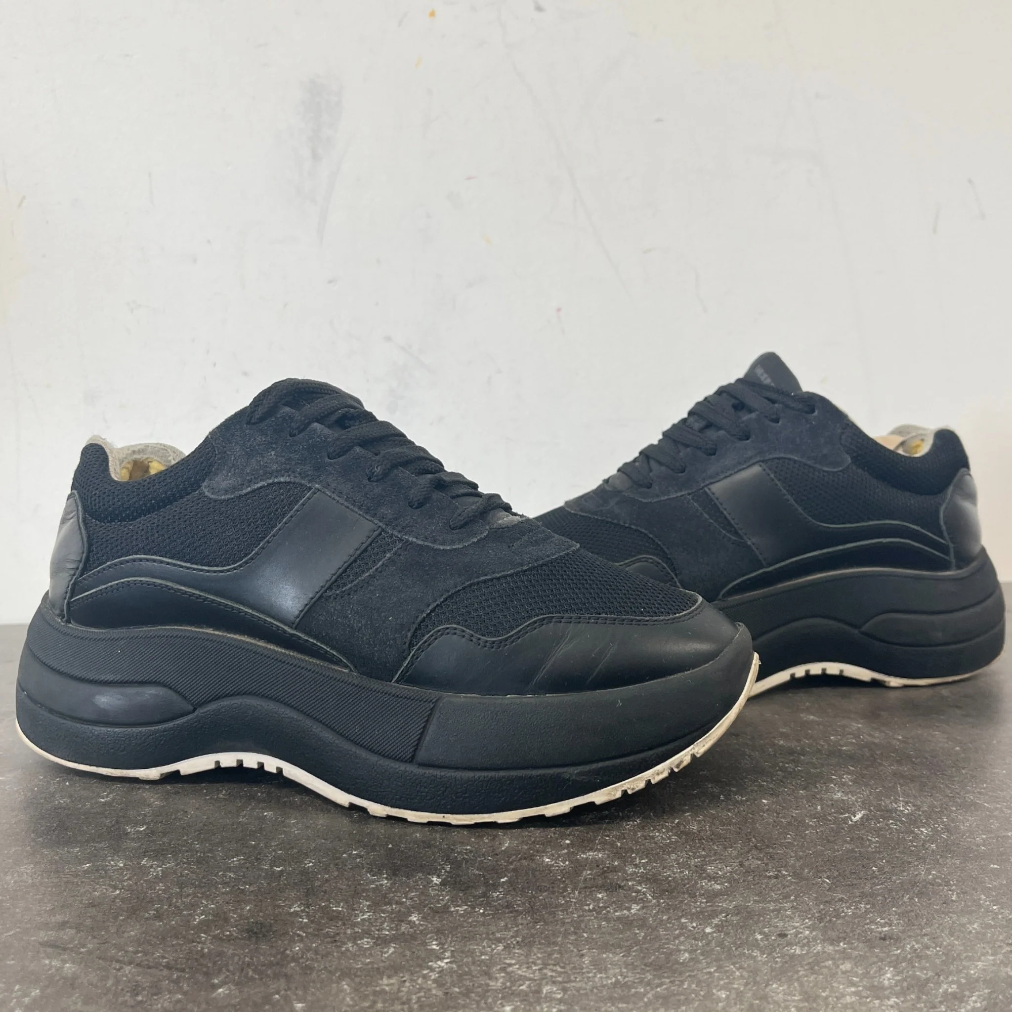 Women's Racer Low Trainers Black Size EU 35 / UK 2 - Image 12