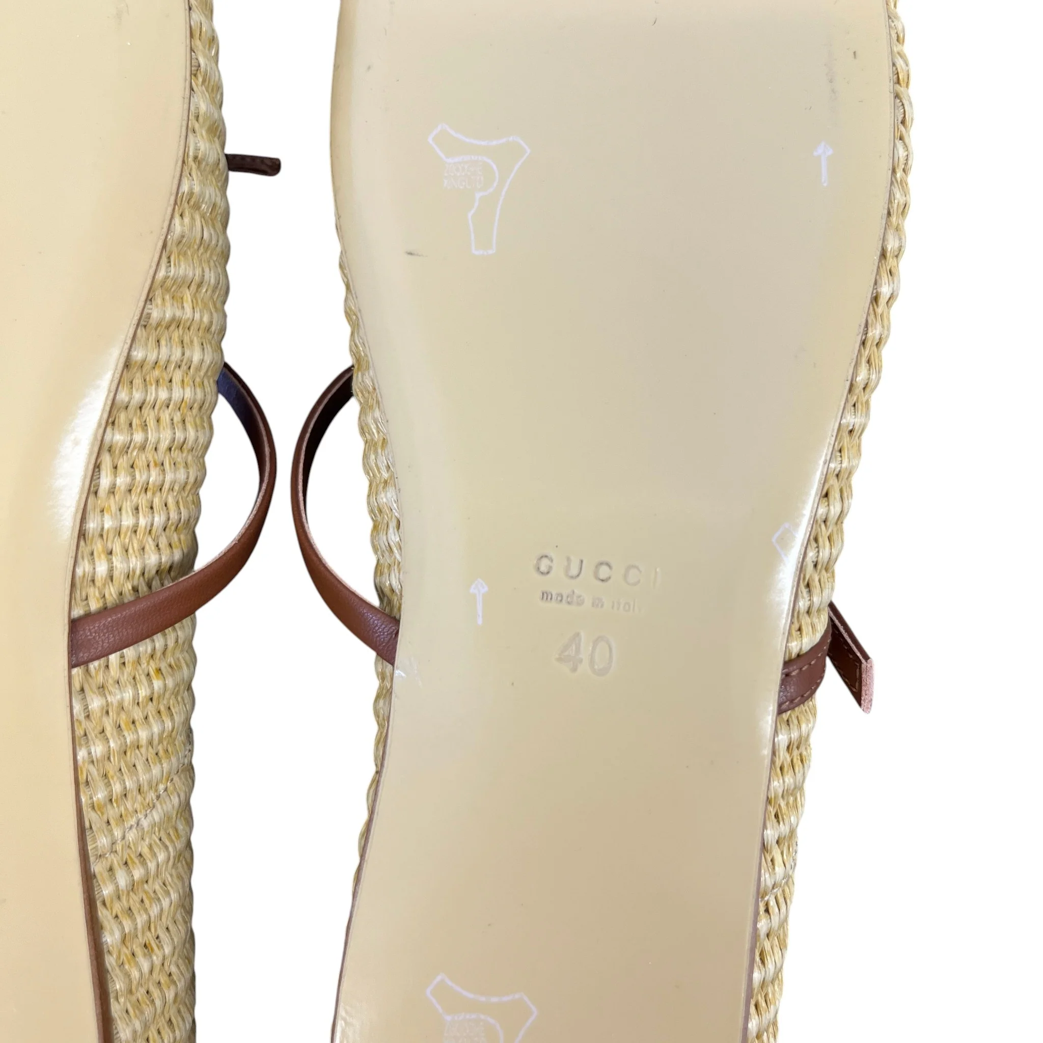 Women's Raffia Horsebit Mules Beige Size EU 40 / UK 7 - Image 12